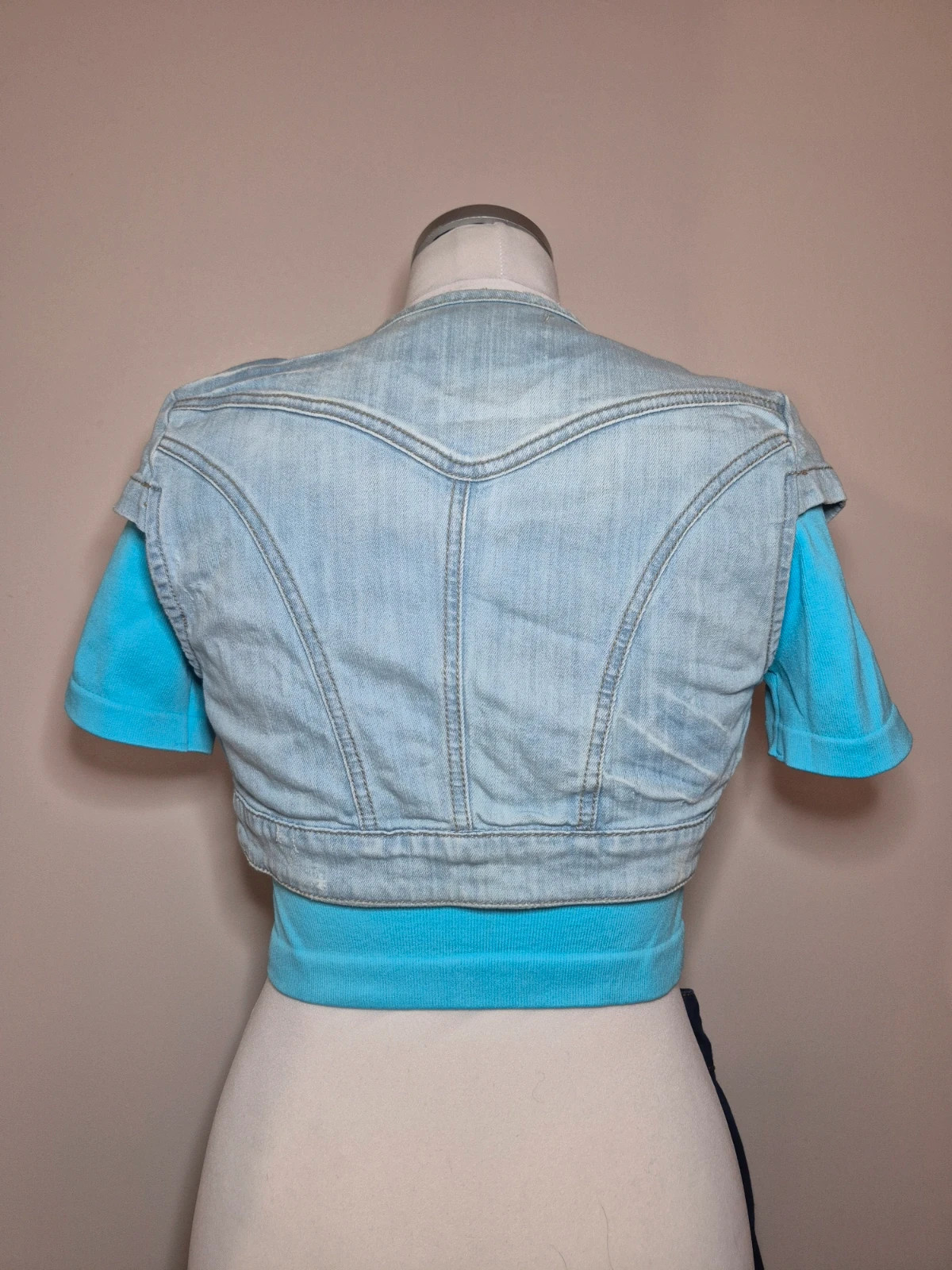 Veste en jean Stradivarius bolero courte taille S – Stradivarius – taille S / 36 / 8 2