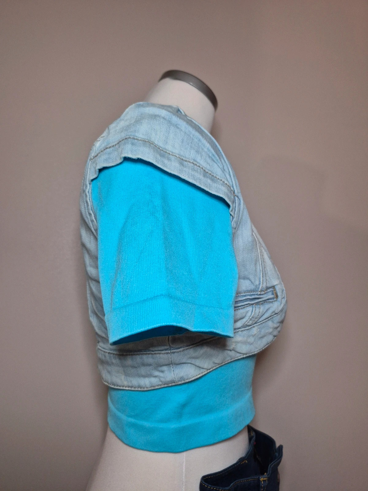 Veste en jean Stradivarius bolero courte taille S – Stradivarius – taille S / 36 / 8 4