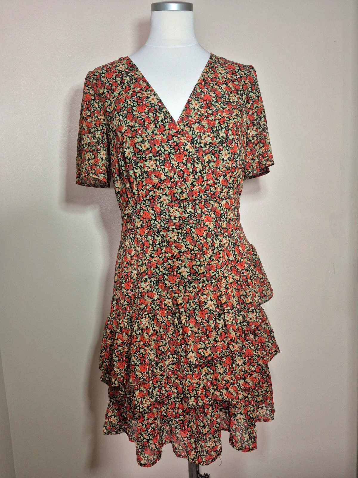 Robe Daphnea Paris fleurie volants taille M – Daphnea – taille M / 38 / 10 2