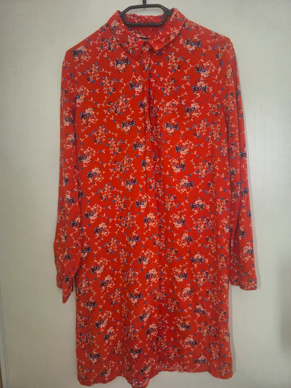 Robe chemise fleurie rouge Women Only taille 38