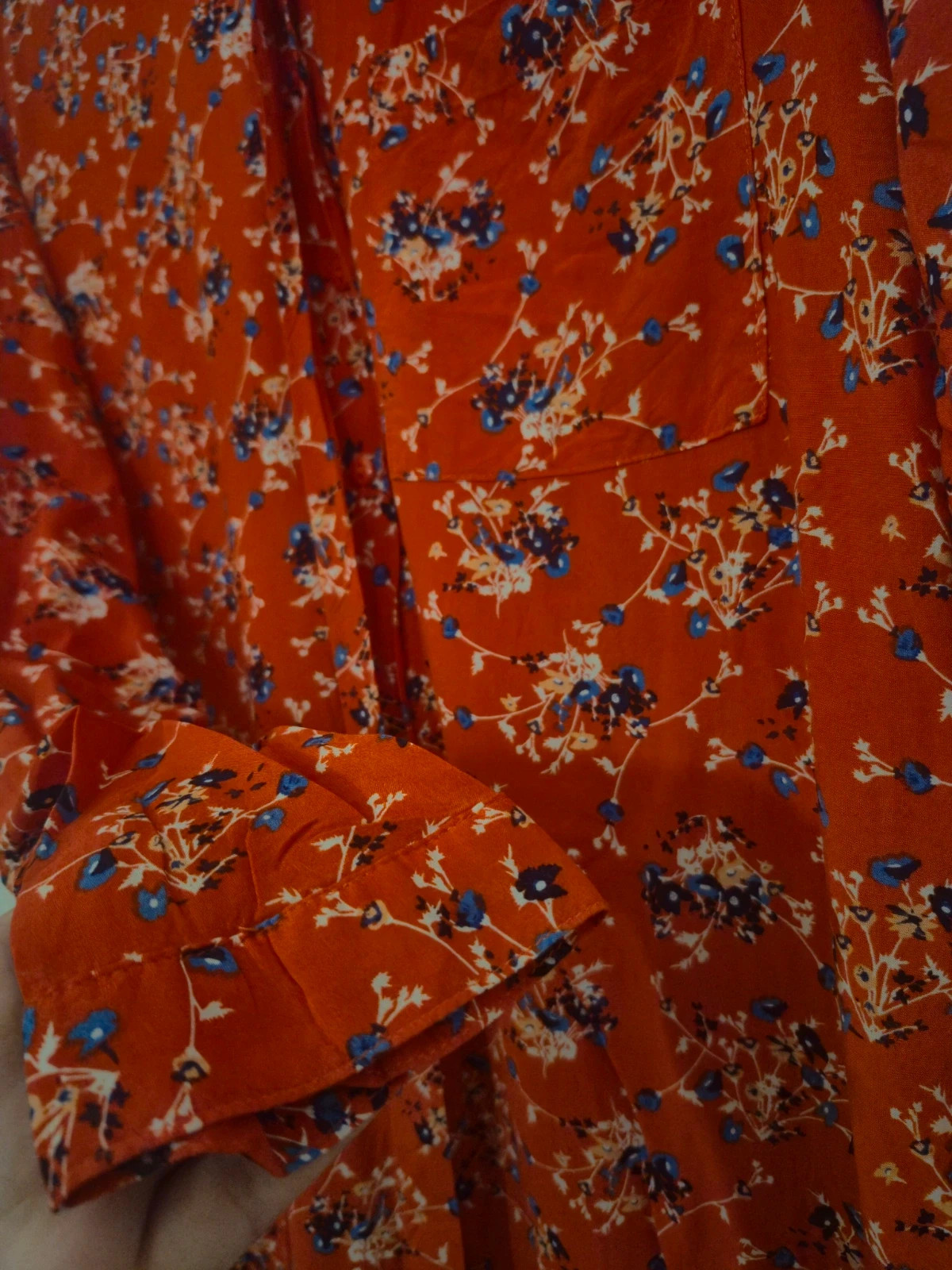 Robe chemise fleurie rouge Women Only taille 38 – ONLY – taille M / 38 / 10 3