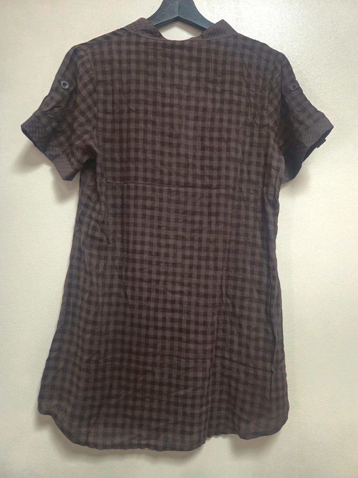 Chemise marron manches courtes Gold Mania Taille S – Vintage Dressing – taille S / 36 / 8 4