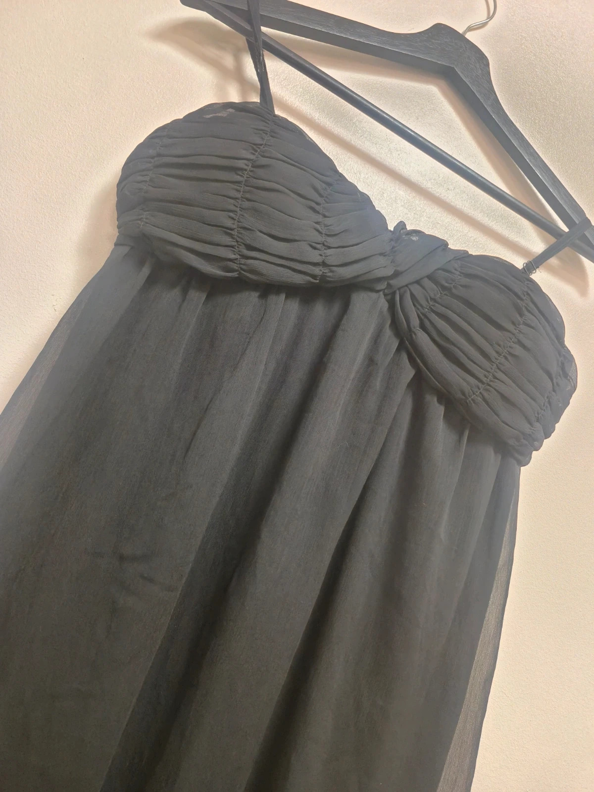 Petite robe noire fluide et drapée - taille 38 - K woman – K Woman – taille M / 38 / 10 2