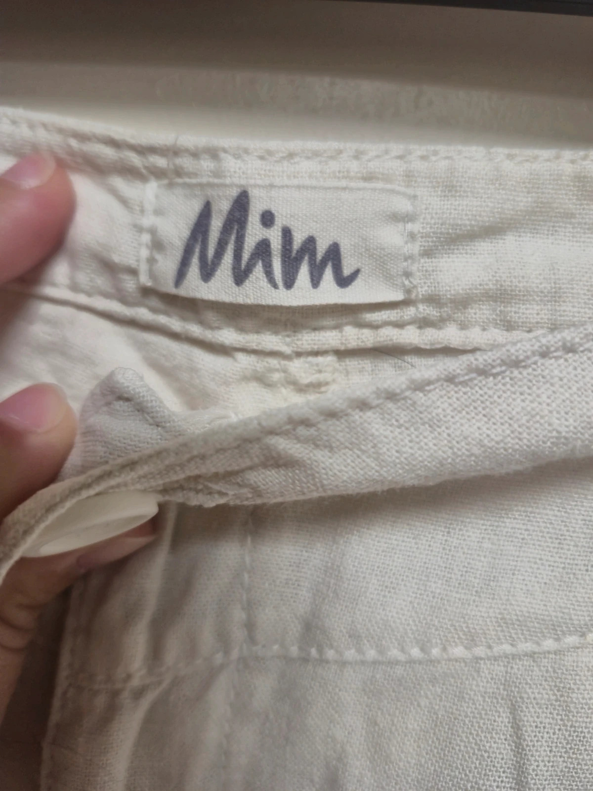 Short en lin blanc Mim taille S – Mim – taille S / 36 / 8 3