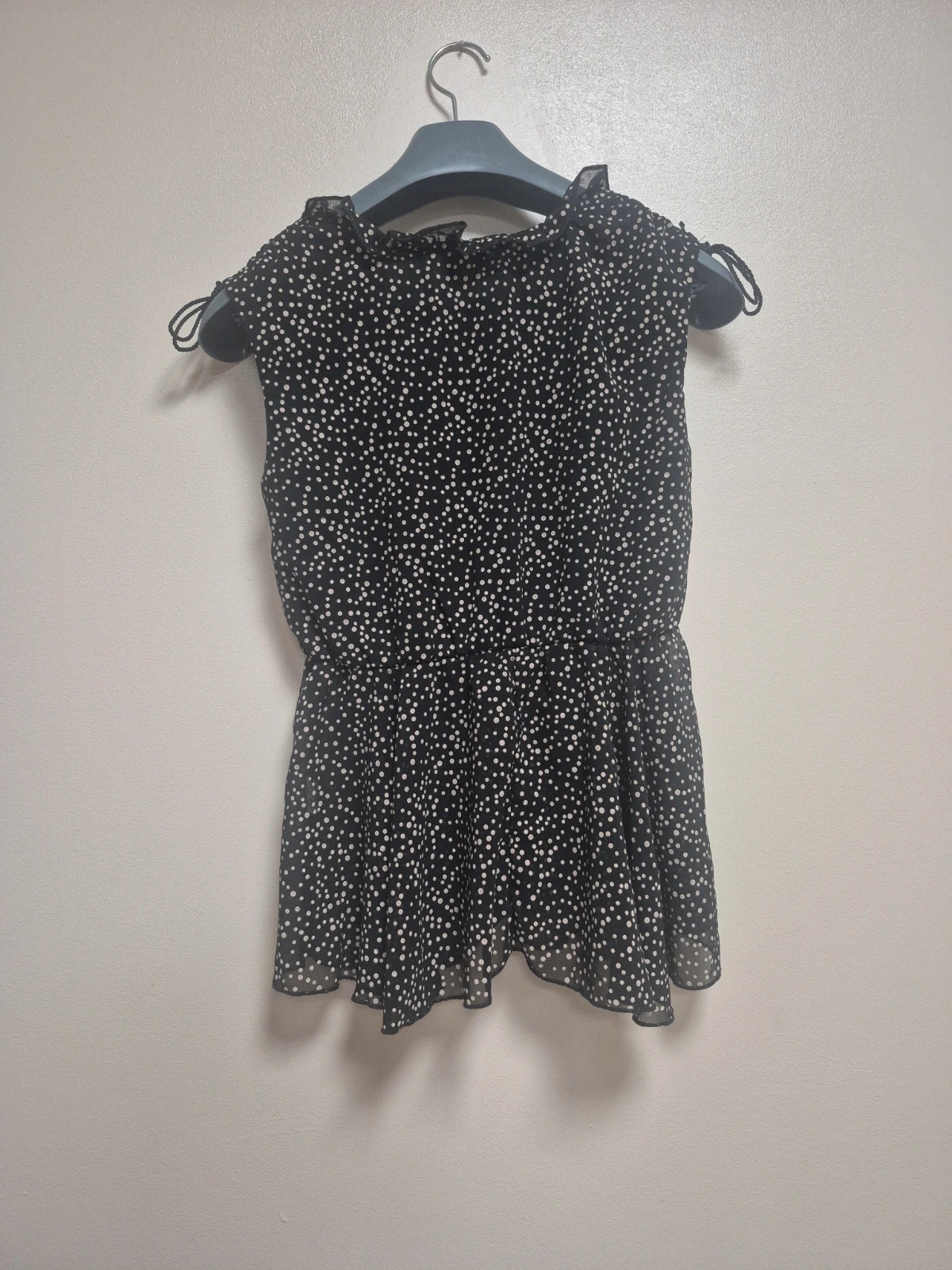 Haut noir à pois beige taille M – Women Only – taille M / 38 / 10 4