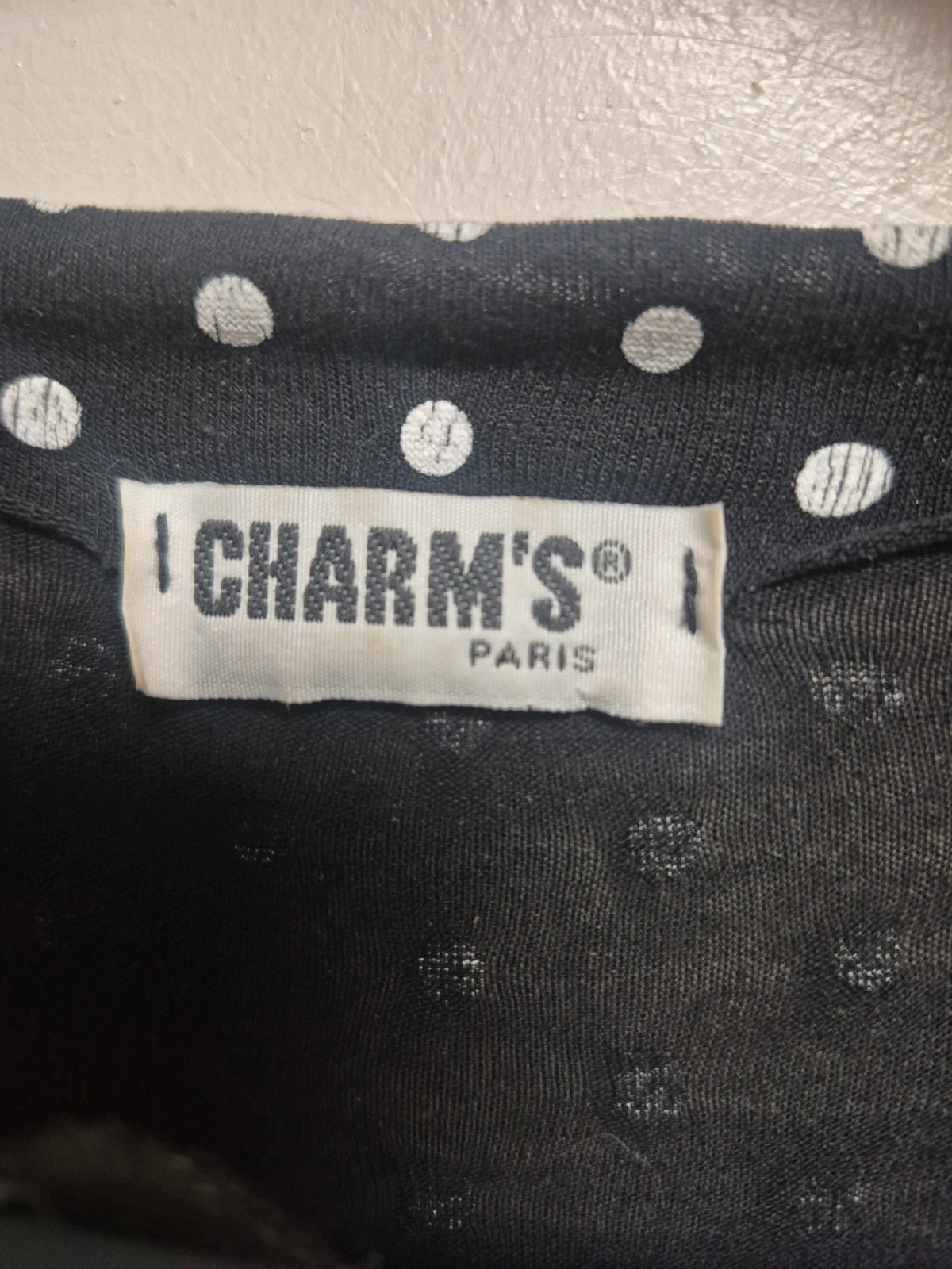 Robe noir a pois légère taille s/m – Charm's – taille M / 38 / 10 4