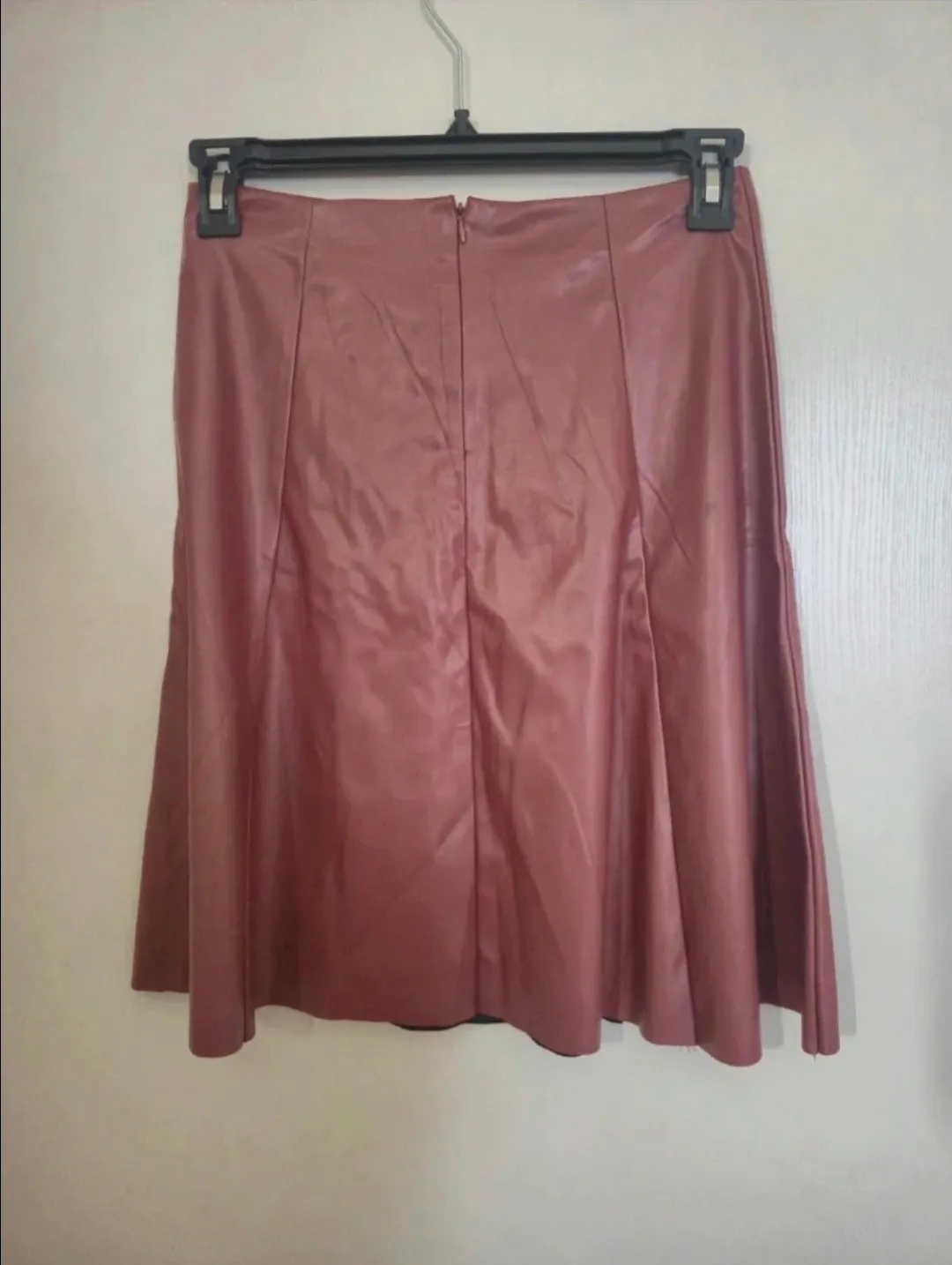 Jupe évasée effet cuir Bleu Bonheur – Bleu Bonheur – taille 38 2