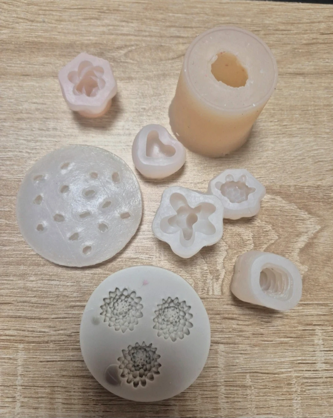 Lot de moules en silicone pour résine ou bougie