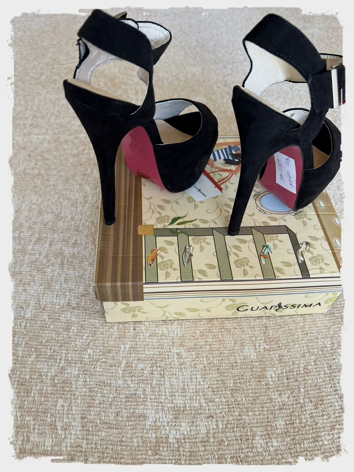 Chaussure à talons aiguilles noires Guapissima – Élégantes et chic - talon haut – Guapissima – taille EU 36 2