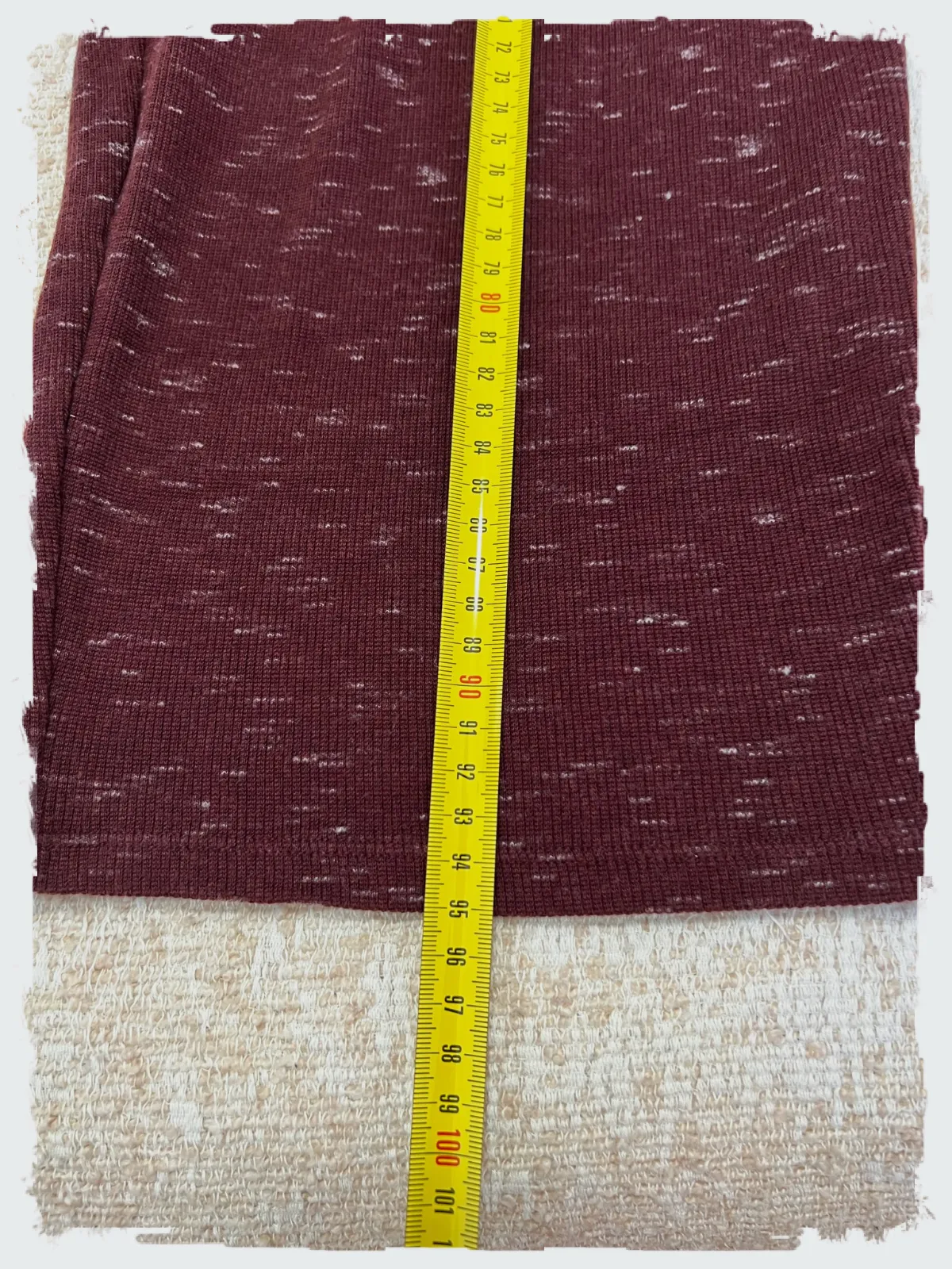 Robe moulante mi-longue bordeaux chiné – Pull & Bear – taille S 7
