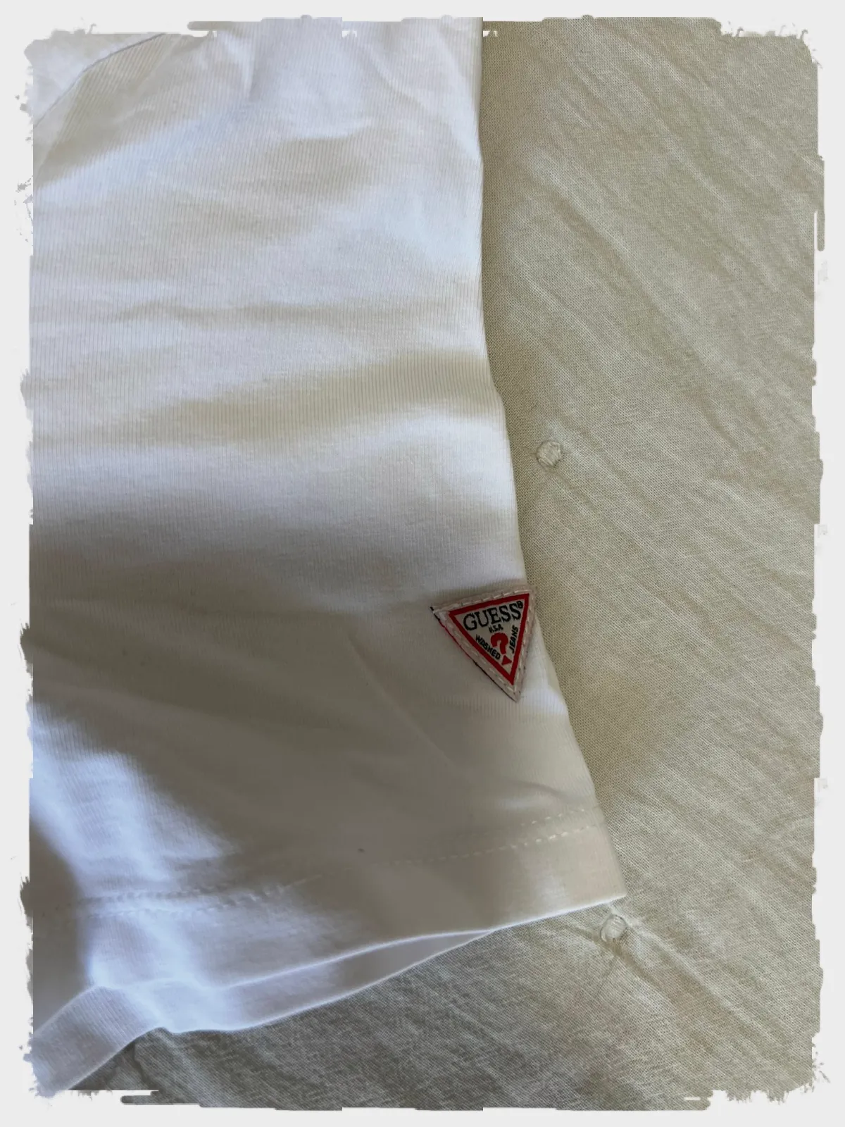 T-shirt Guess blanc imprimé Los Angeles taille M – Guess – taille M 5