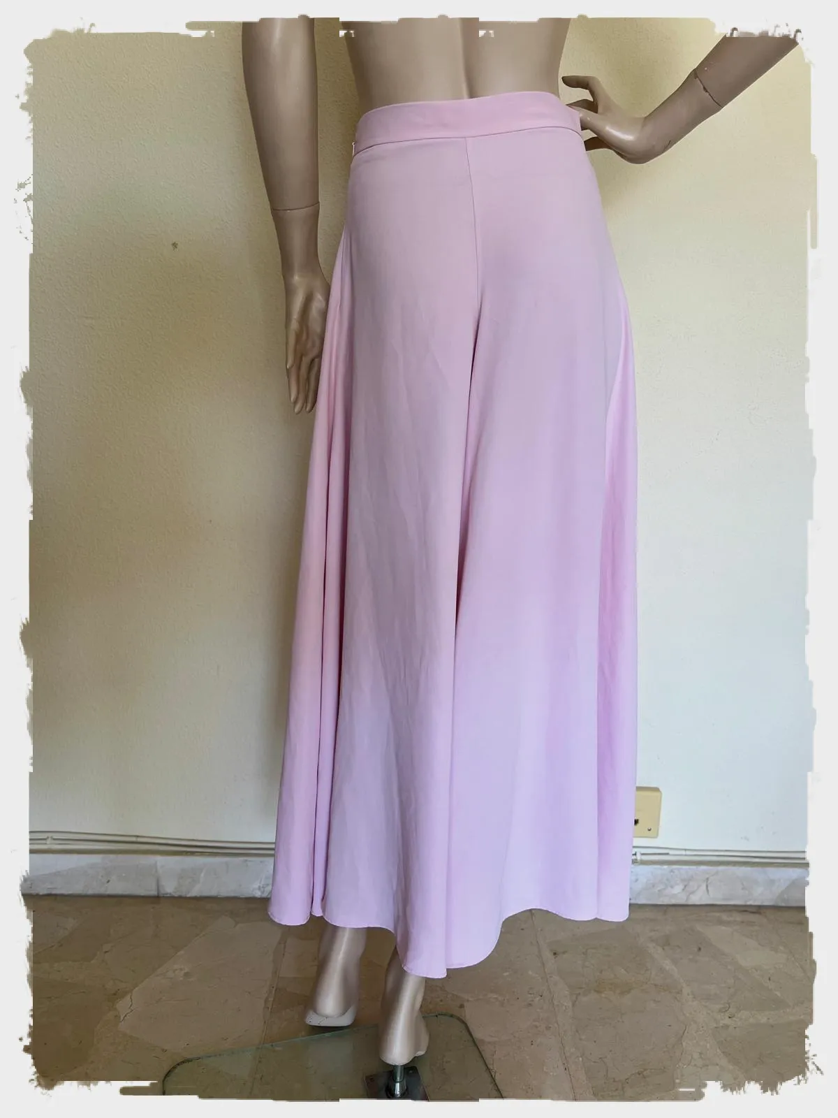 Pantalon large Zara rose fluide taille XS – Zara – taille XS 2