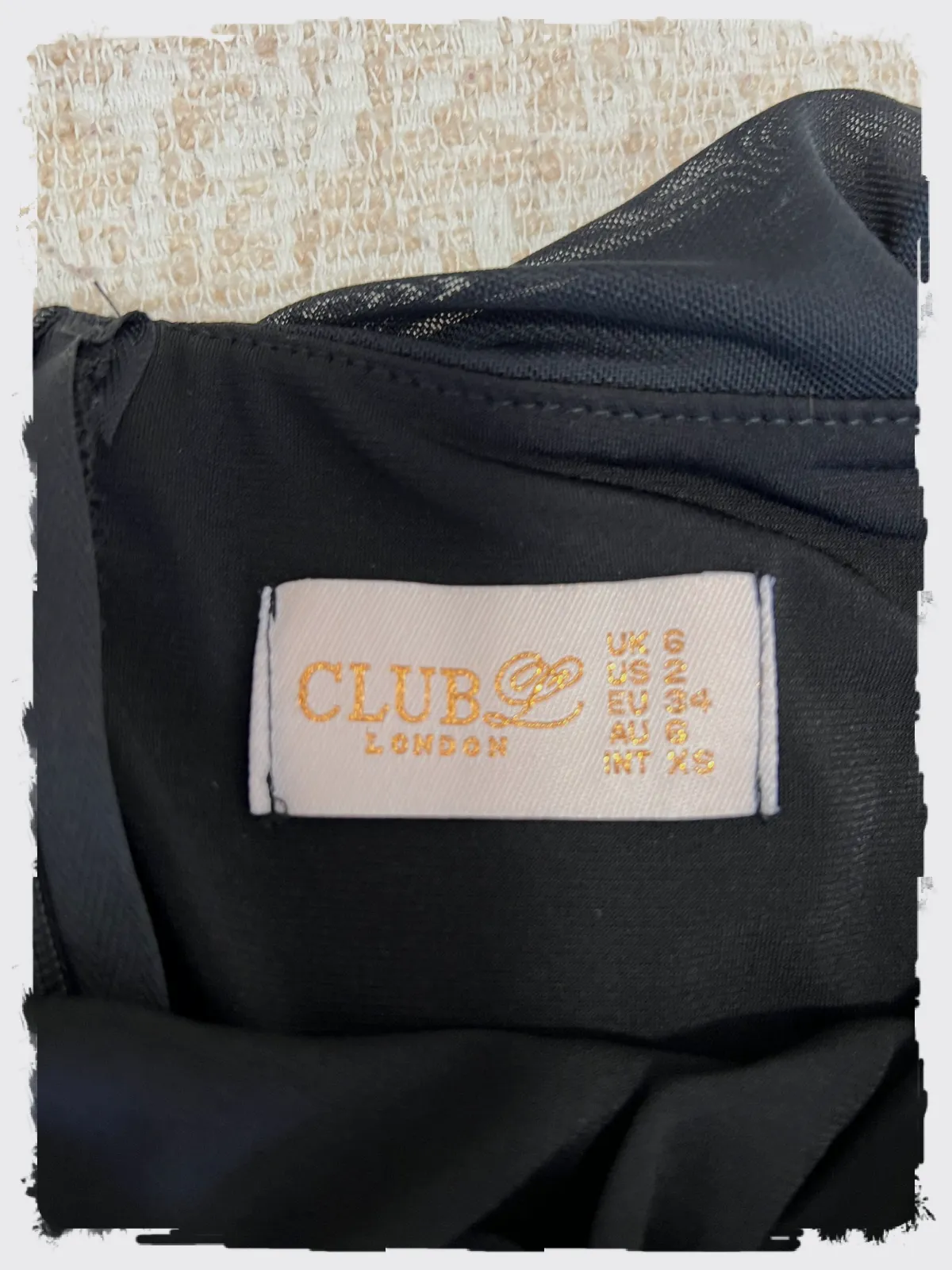 Robe courte noire Club L London taille XS – Club L London – taille XS 3
