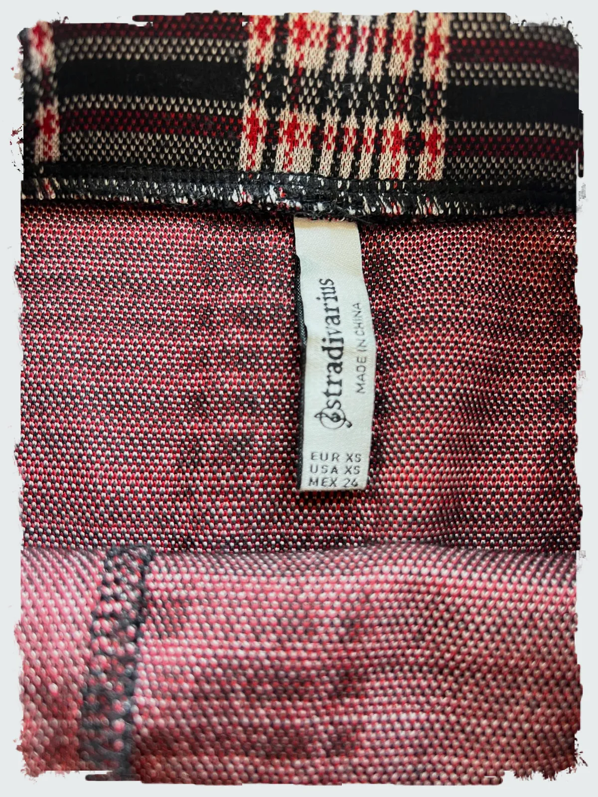 Jupe-short à carreaux Stradivarius taille XS – Stradivarius – taille XS 4