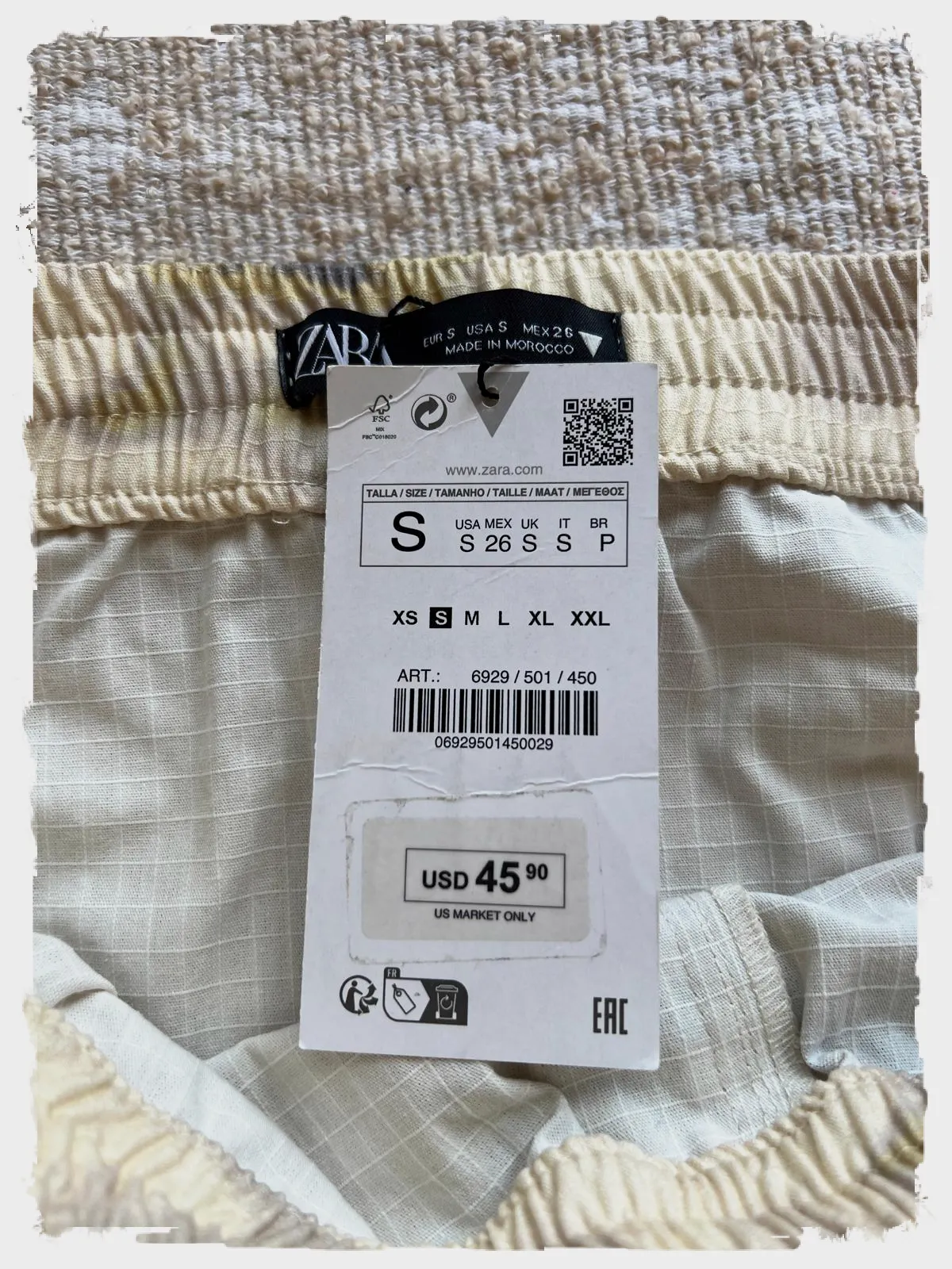 Jupe courte cargo Zara tie-dye taille S – Zara – taille S 3
