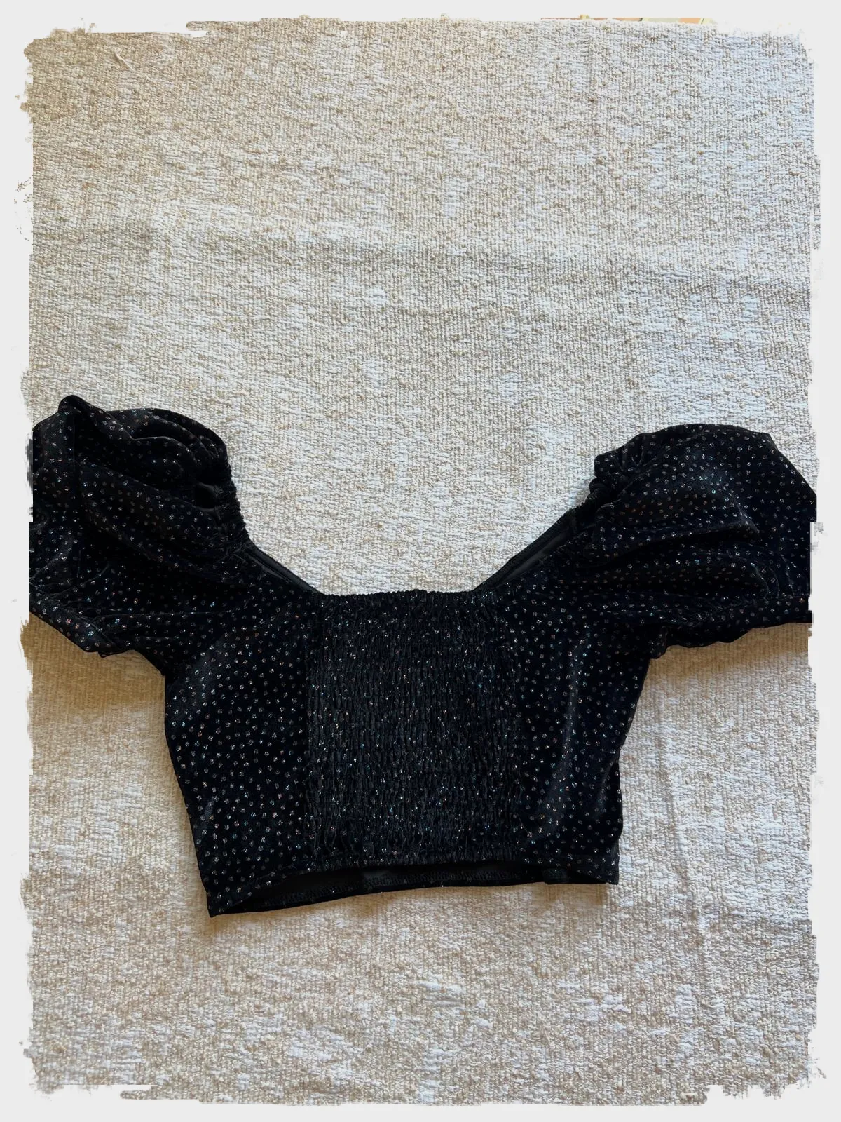 Crop top noir brillant Pull & Bear taille S – Pull&Bear – taille S 2