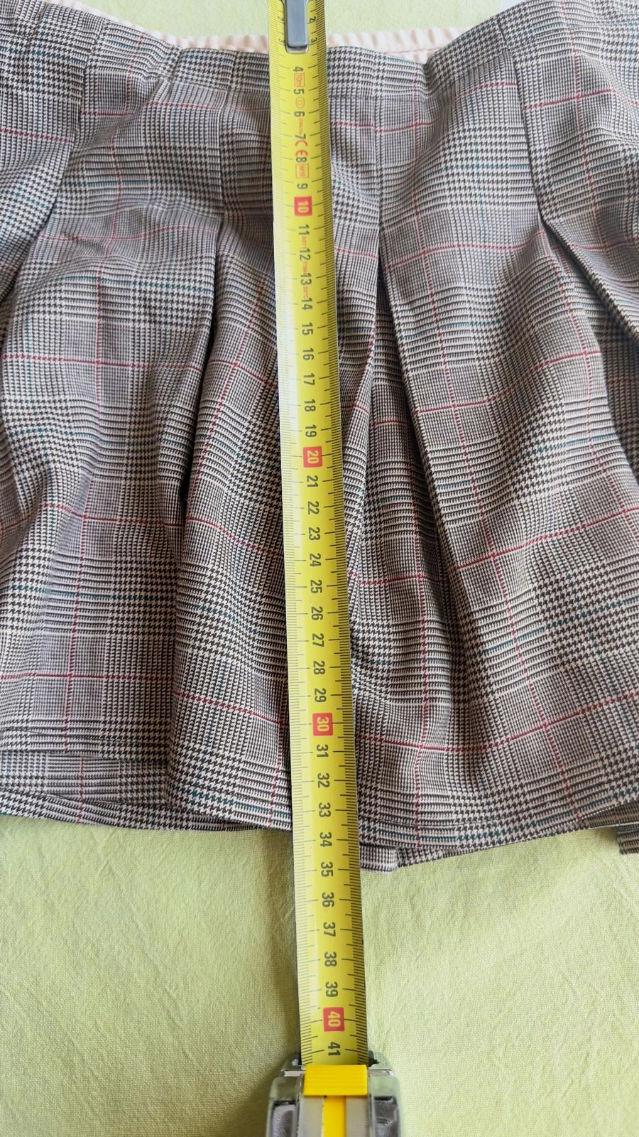Ensemble bustier + jupe plissée à carreaux – Pull & Bear – taille S 5