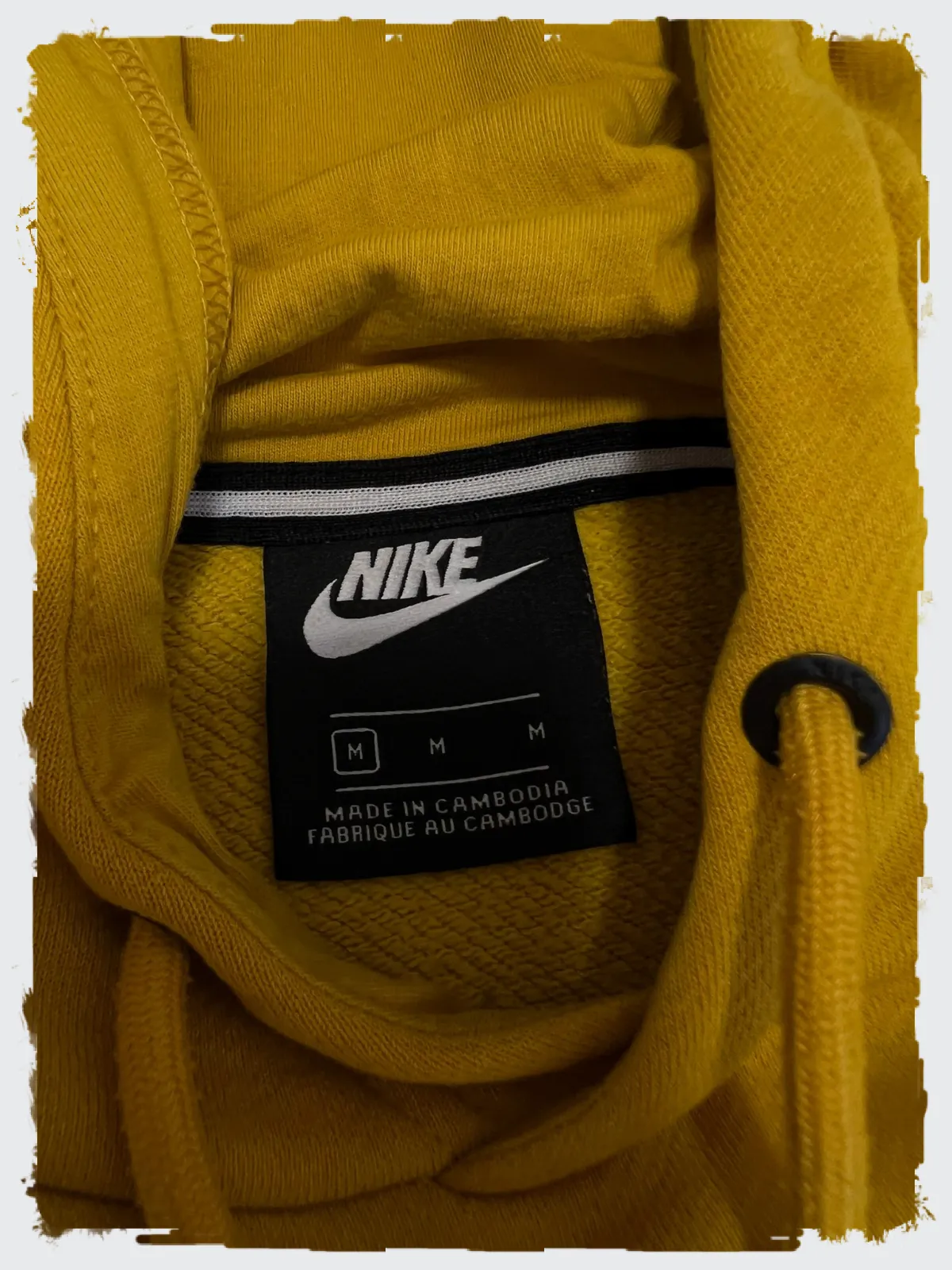 Pull à capuche Nike jaune / moutarde - Taille M – Nike – taille M 4