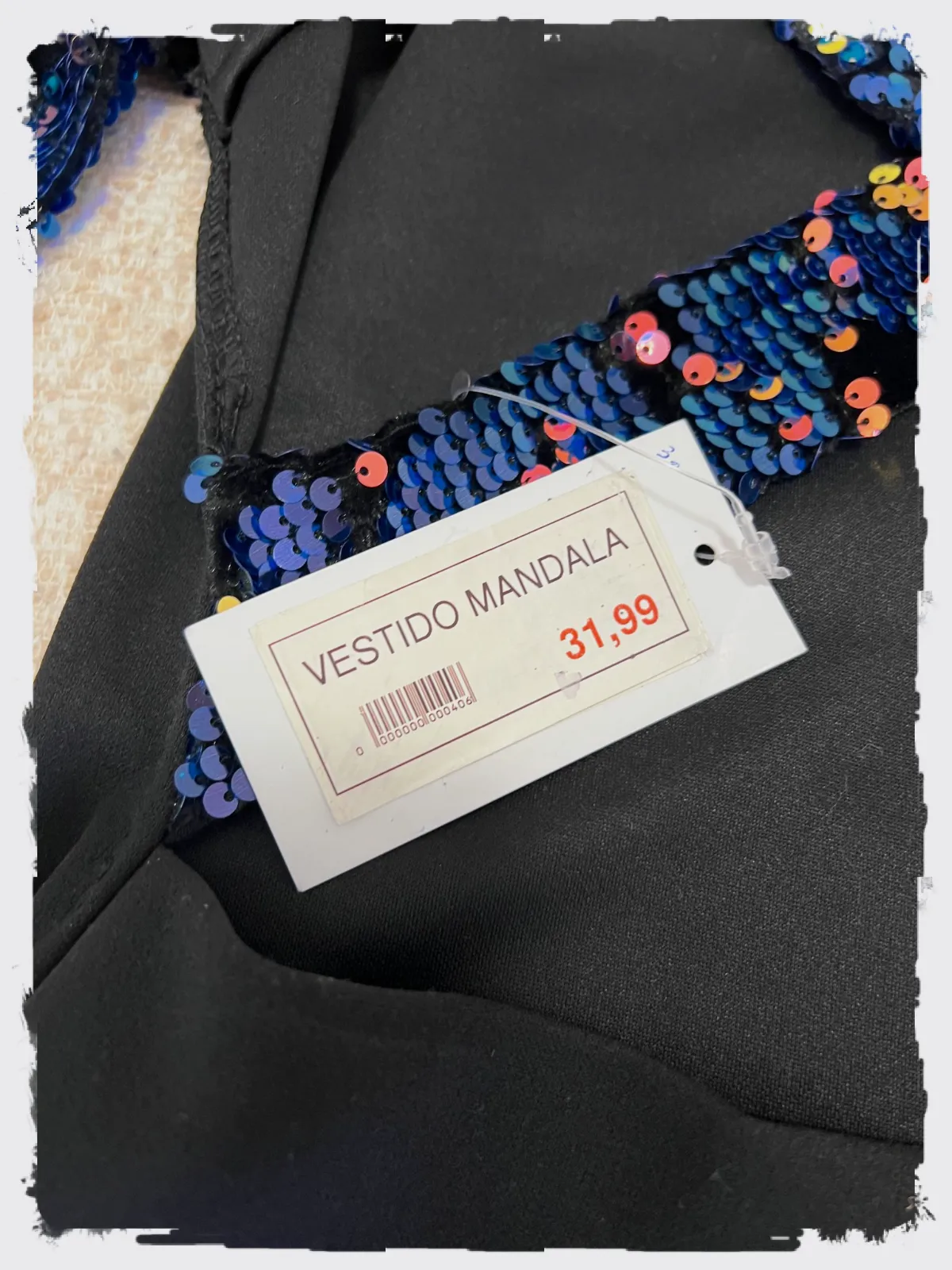 Robe noire à manches séquins – italia – taille S 3