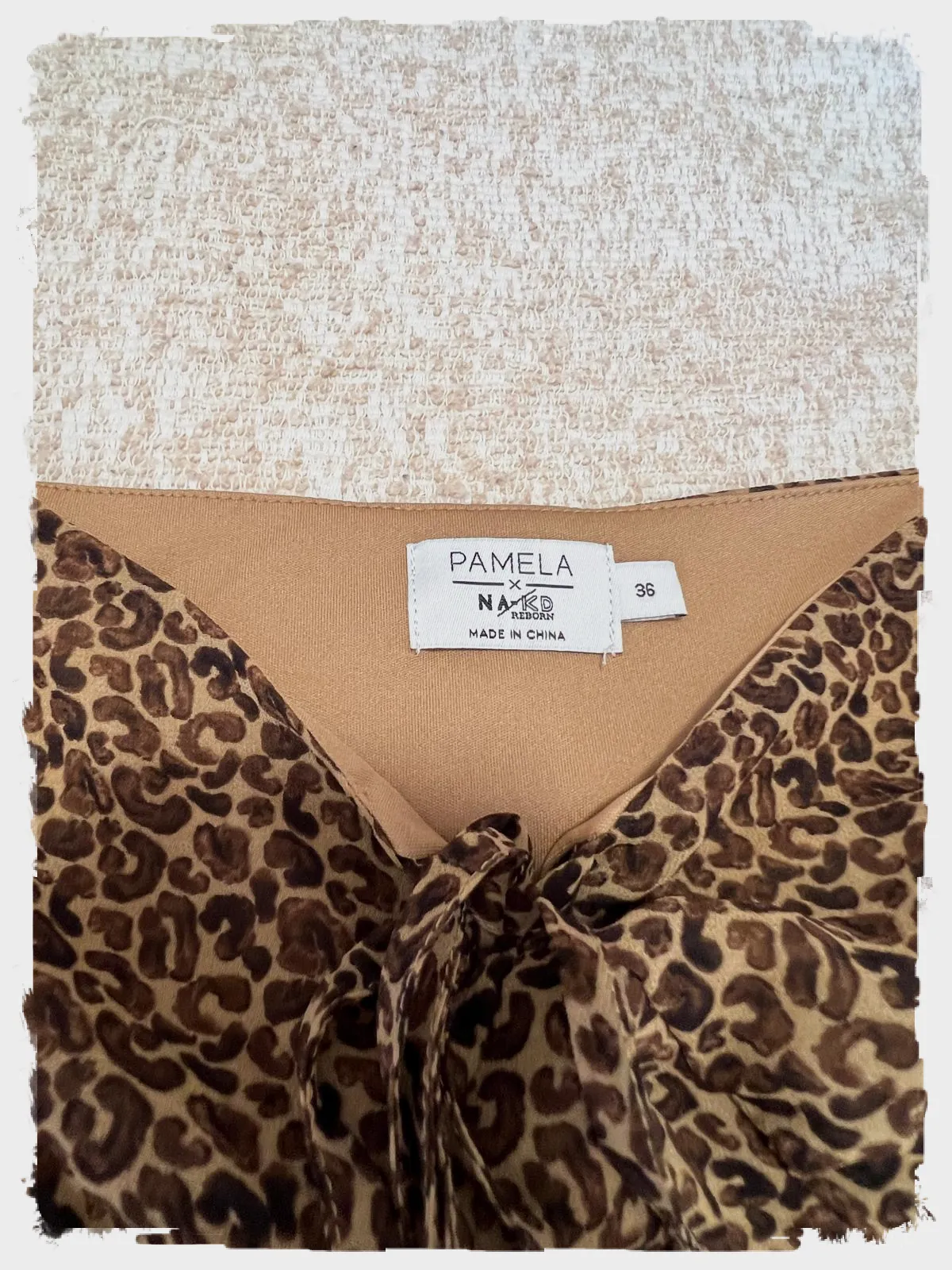 Blouse léopard manches longues marron Pamela - Taille S – Pamela – taille S 3