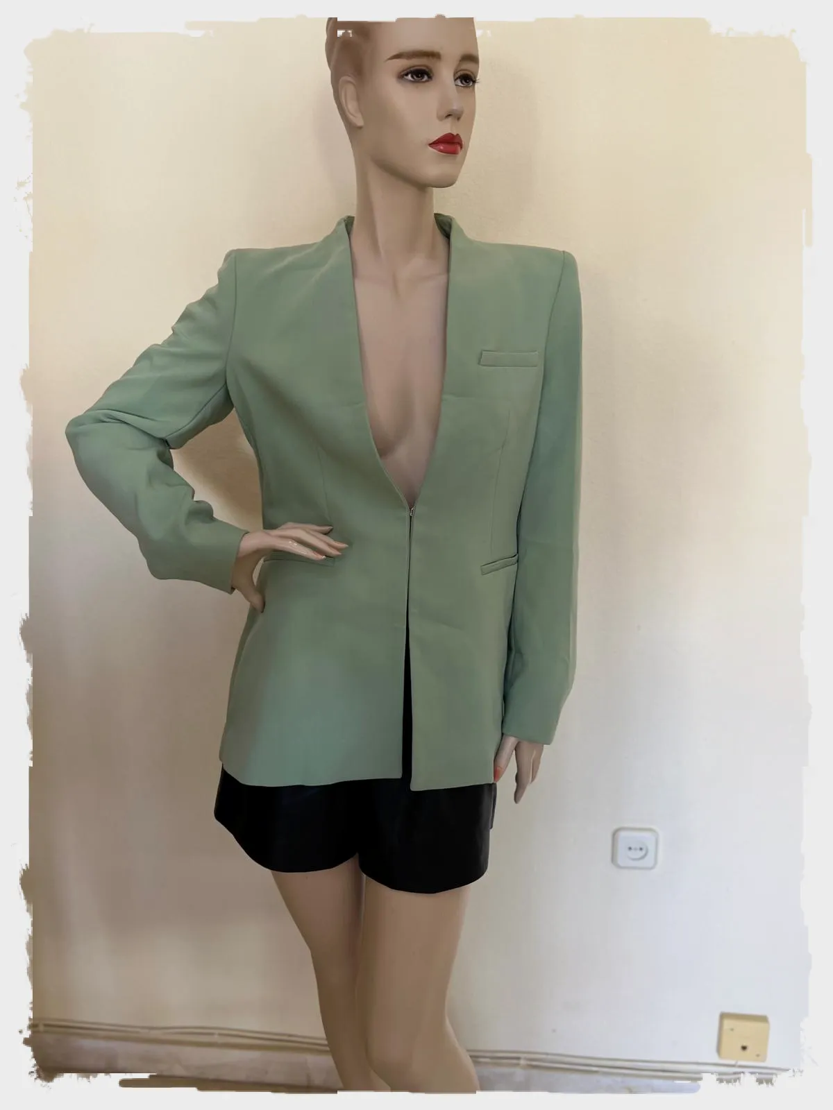 Blazer vert amande Zara - Taille M – Zara – taille M 3