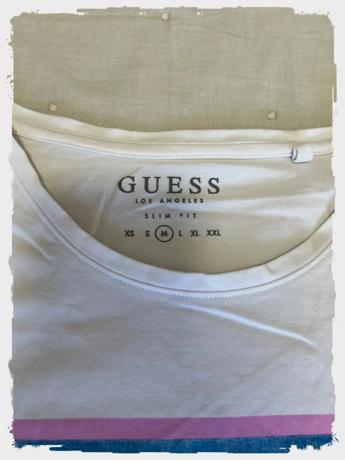 T-shirt Guess blanc imprimé Los Angeles taille M – Guess – taille M 4