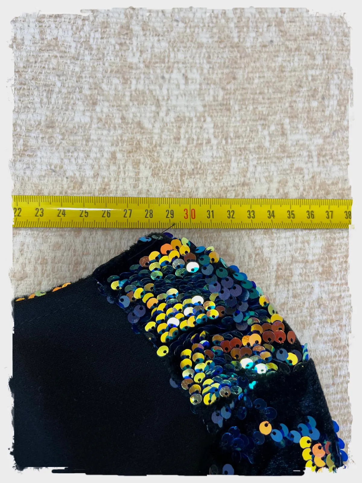 Robe noire à manches séquins – italia – taille S 5