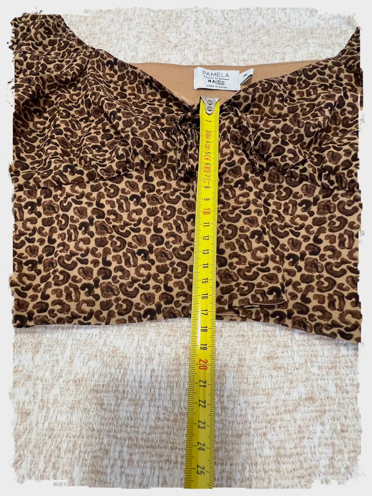 Blouse léopard manches longues marron Pamela - Taille S – Pamela – taille S 5