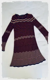 Robe courte en maille à motifs zig-zag Stradivarius – Stradivarius – taille S 3