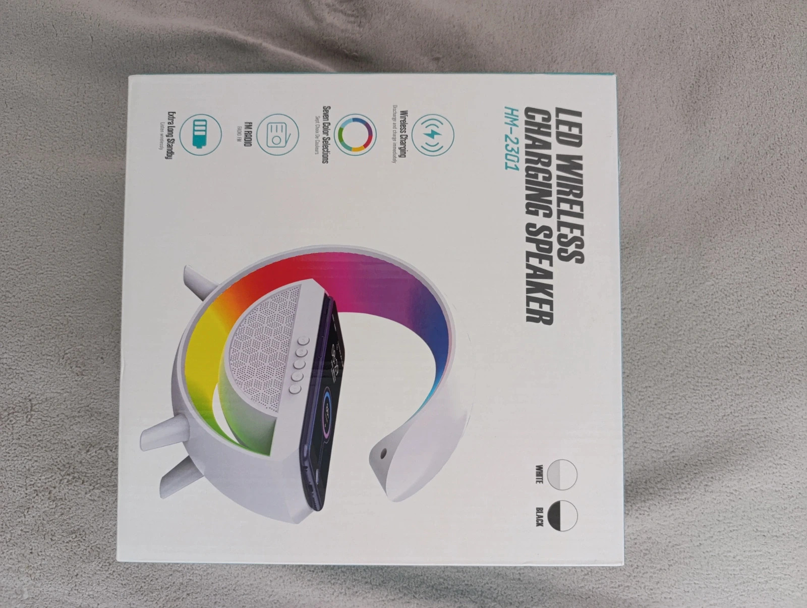 Lámpara LED G Bluetooth Carga Inalámbrica Radio FM Altavoz – led wireless 5
