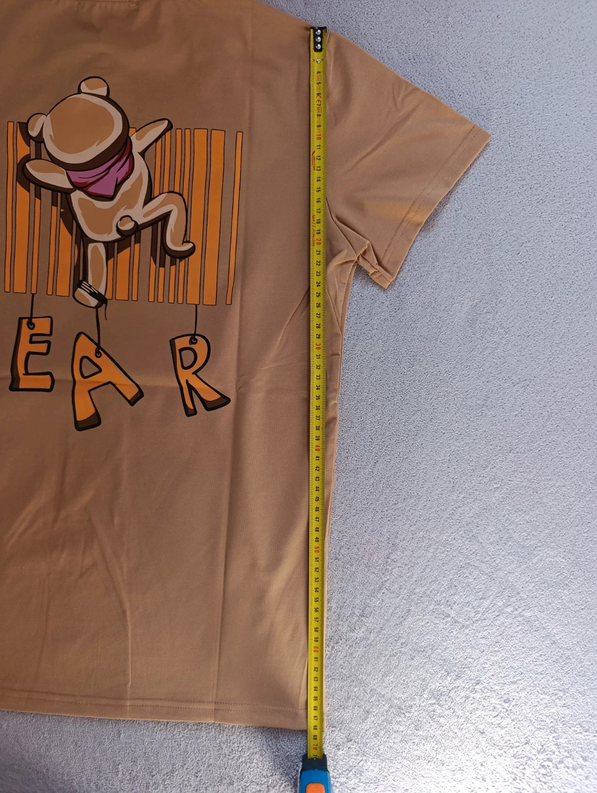 Camiseta manga corta beige con estampado teddy bear Talla XL unisex – Bear – taille XL 5