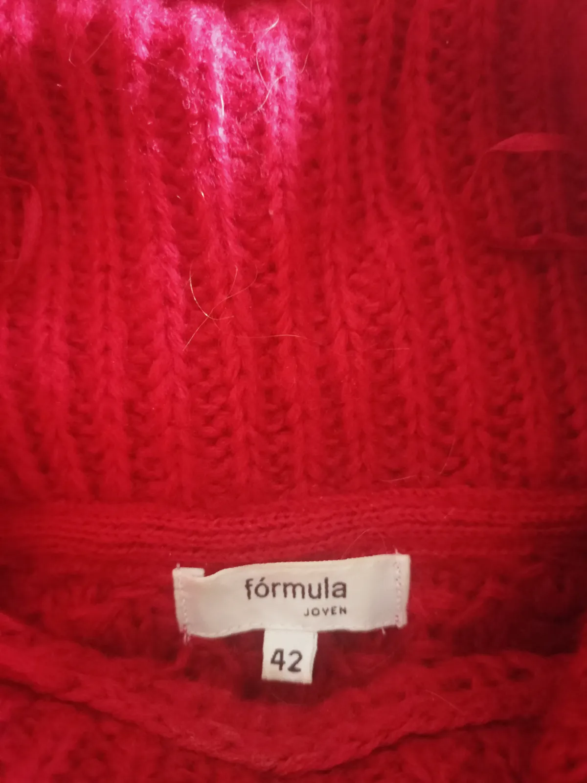 Jersey de lana rojo – Formula joven – taille L 5