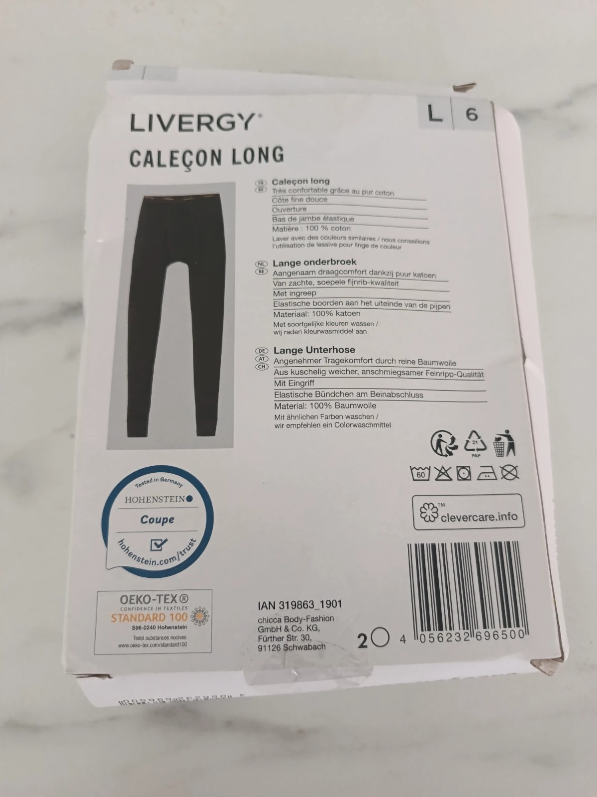 🧡calecon long homme livergy🧡 – Livergy – taille L 2