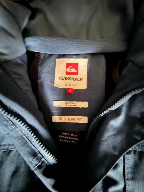 Manteau parka de ski Quiksilver Quiktech 8000mm bleu indigo fourrure taille S – Quiksilver – taille S 3
