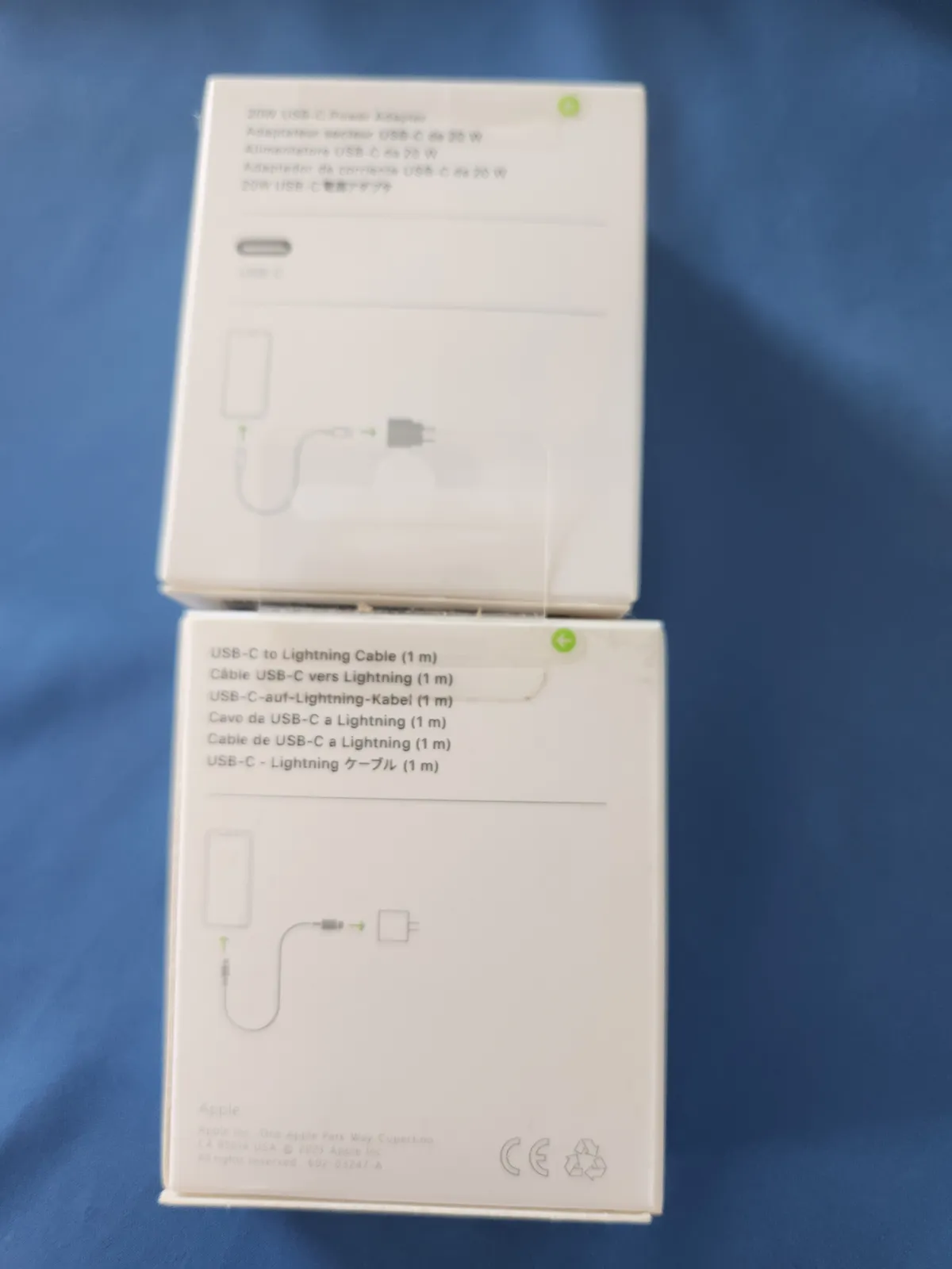 Apple USB-C 20W Power Adapter + câble 3