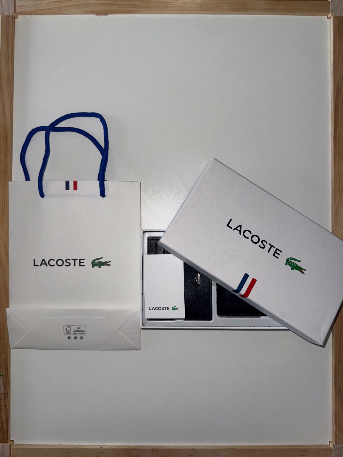 Coffret Portefeuille Et Porte-Cartes Lacoste Noir – Lacoste – taille Taille unique 5