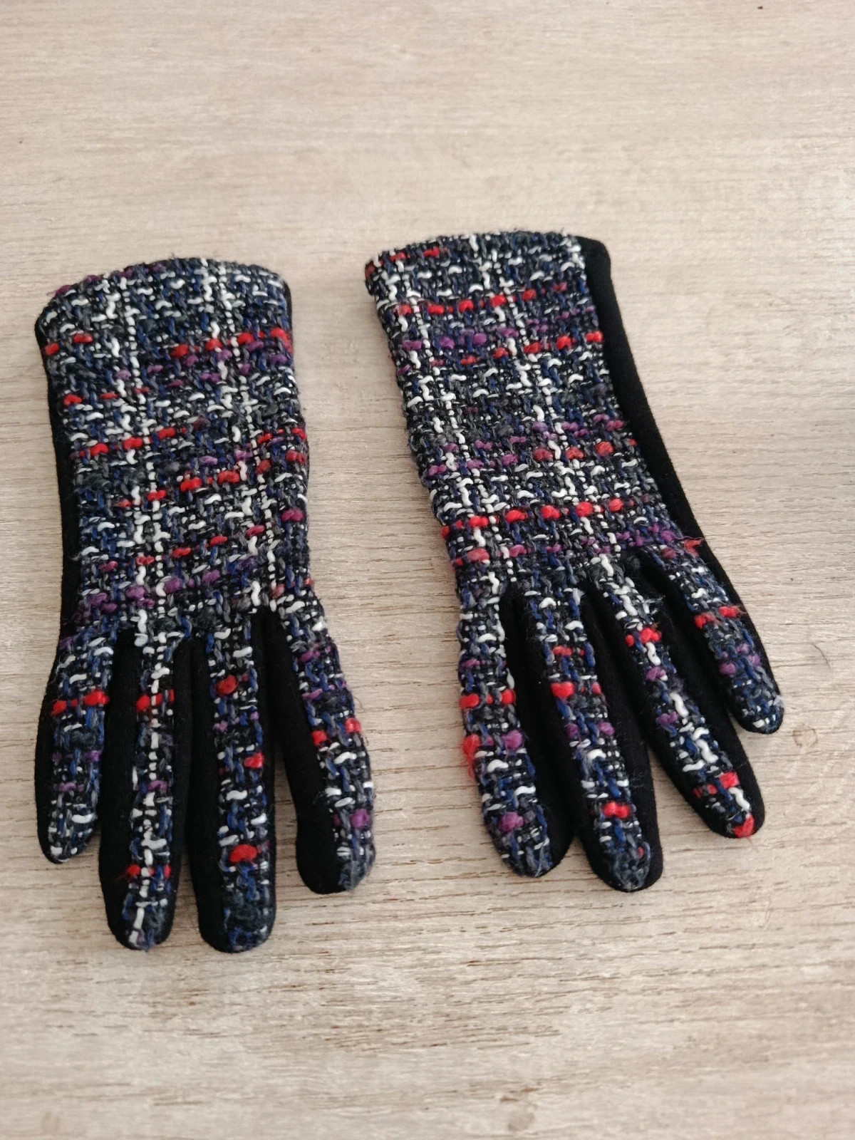 Guantes de Tweed con Detalle Táctil🔥🔥 – Local – taille 5 2