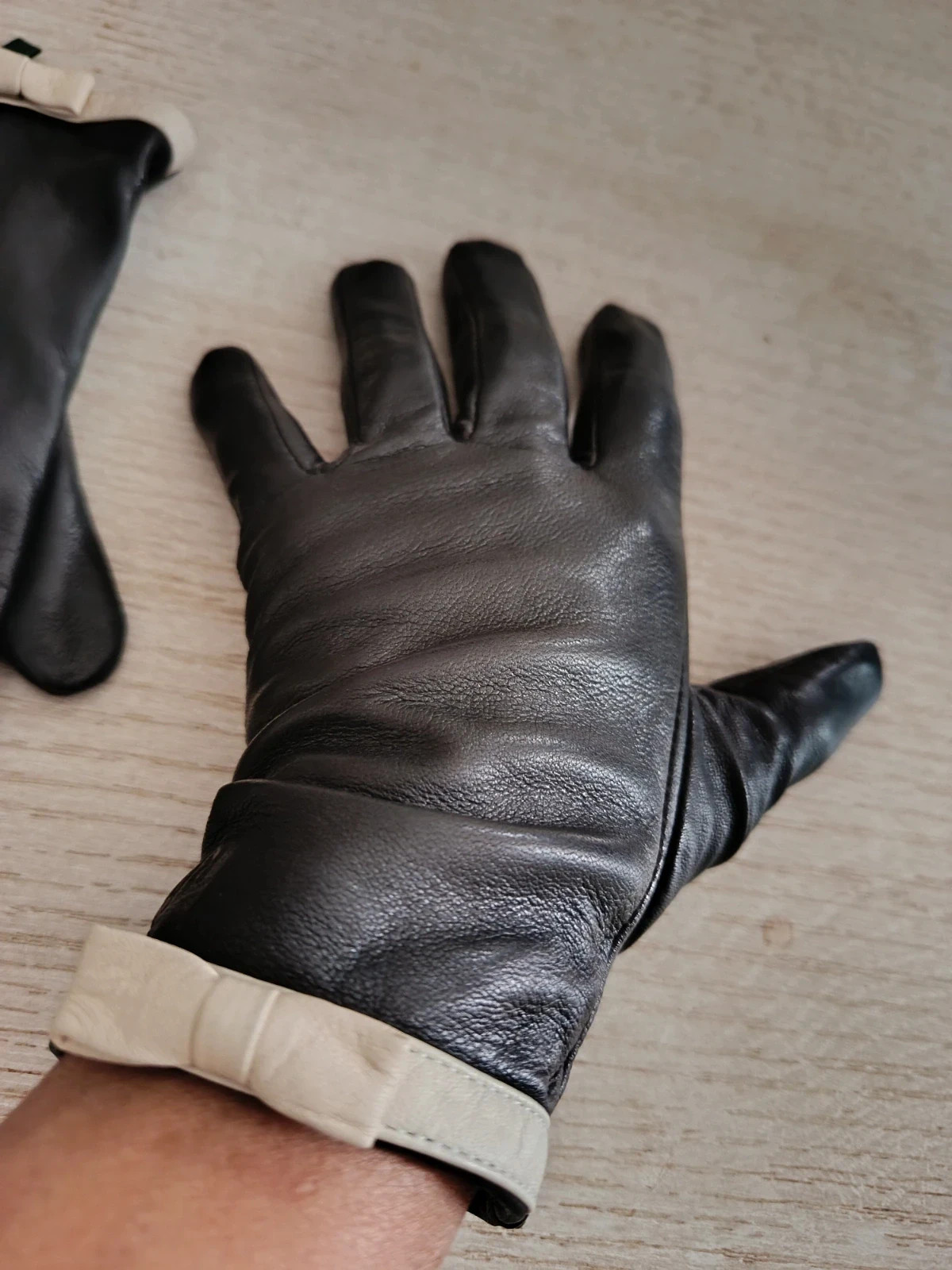 Guantes de Piel Lauren Ralph Lauren con Lazo Talla S🔥🔥 – Ralph Lauren – taille S 4