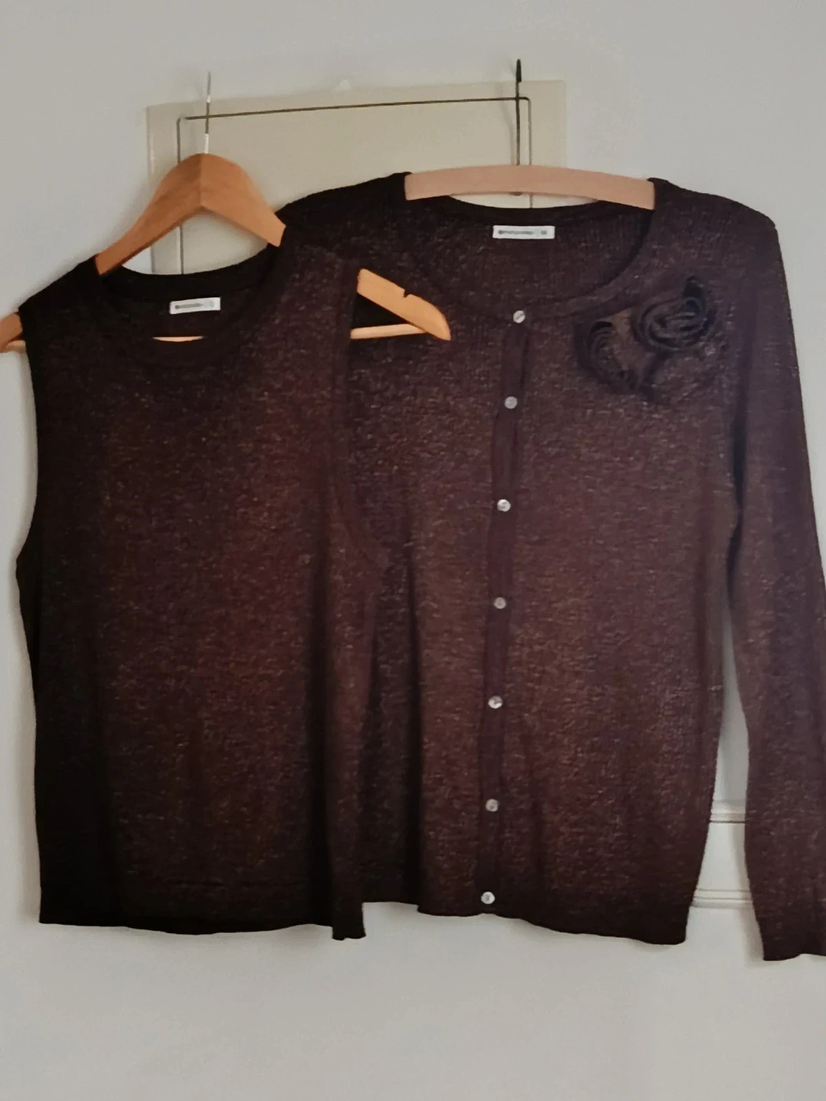 Conjunto Metalizado Chocolate Cárdigan + Top🔥🔥 – Encuentro – taille Autre 2