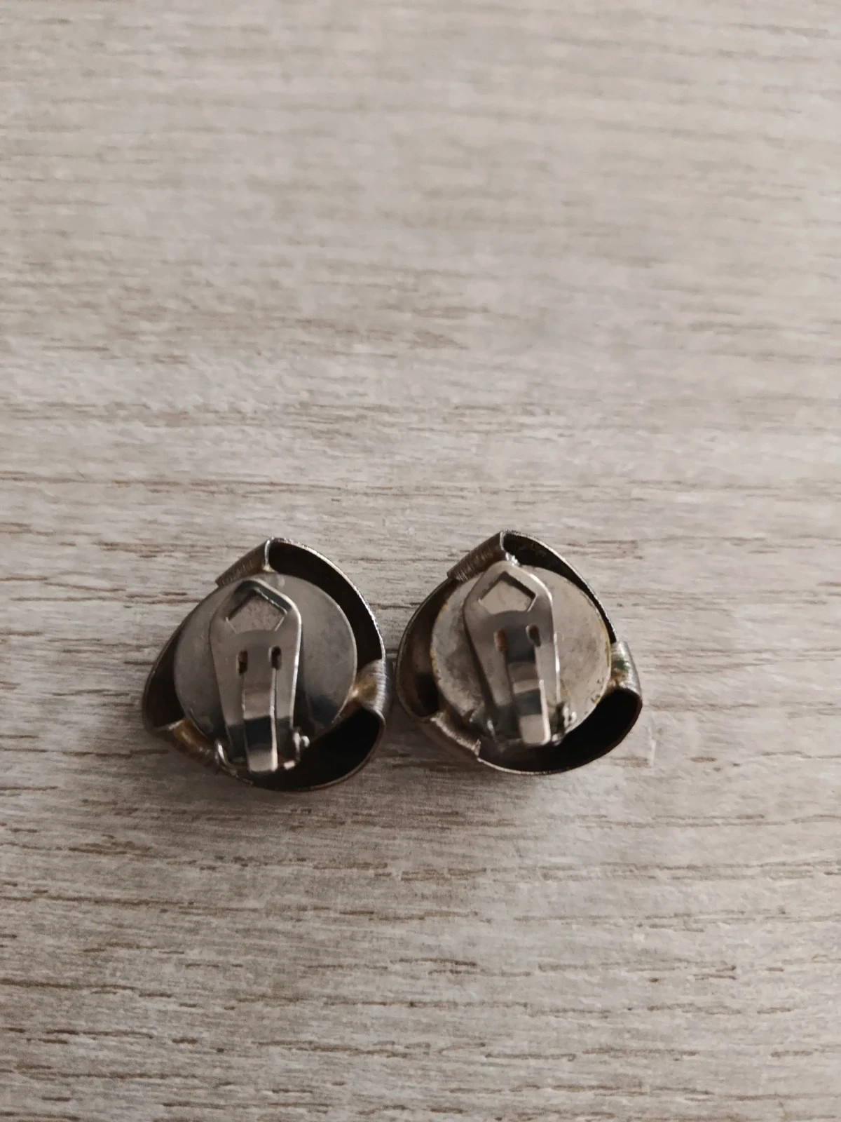 Pendientes vintage de clip - Diseño de nudo satinado plateado🔥🔥 4