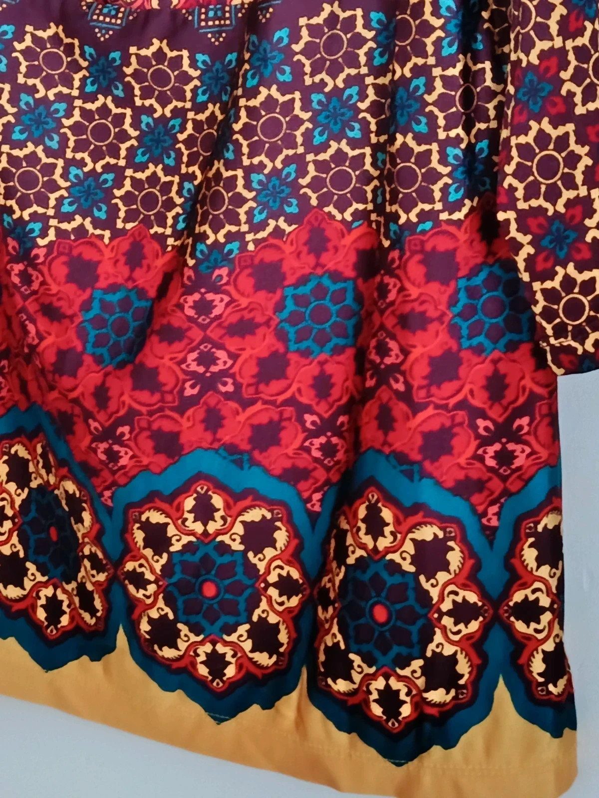 Blusón Boho-Chic Per Una M&S- Estampado Mandalas y Cuello Drapeado🔥🔥 – Per Una – taille L / 40 / 12 2