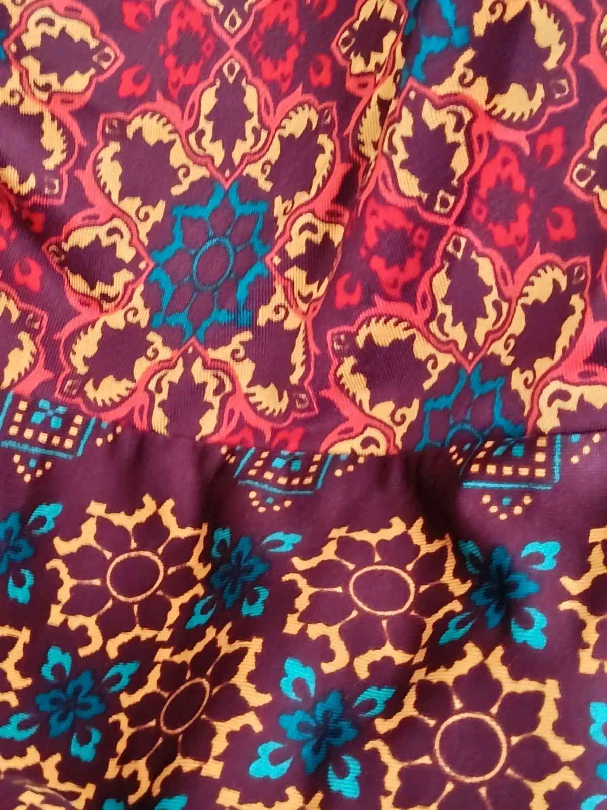Blusón Boho-Chic Per Una M&S- Estampado Mandalas y Cuello Drapeado🔥🔥 – Per Una – taille L / 40 / 12 3