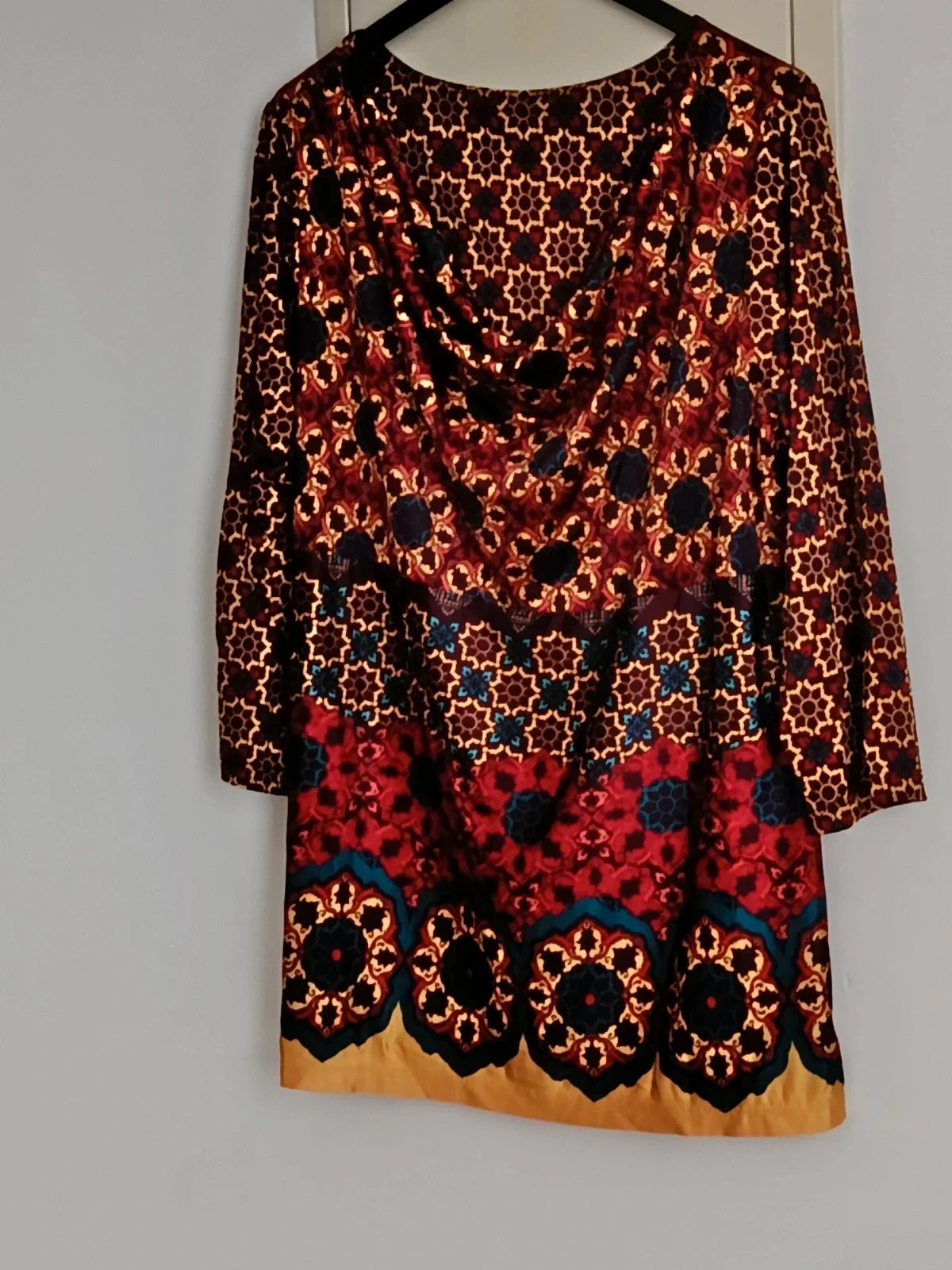 Blusón Boho-Chic Per Una M&S- Estampado Mandalas y Cuello Drapeado🔥🔥 – Per Una – taille L / 40 / 12 5