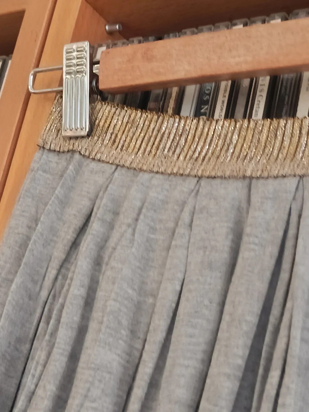 Falda gris Hartford con detalles dorados - Talla 1🔥🔥 – Hartford – taille S / 36 / 8 3
