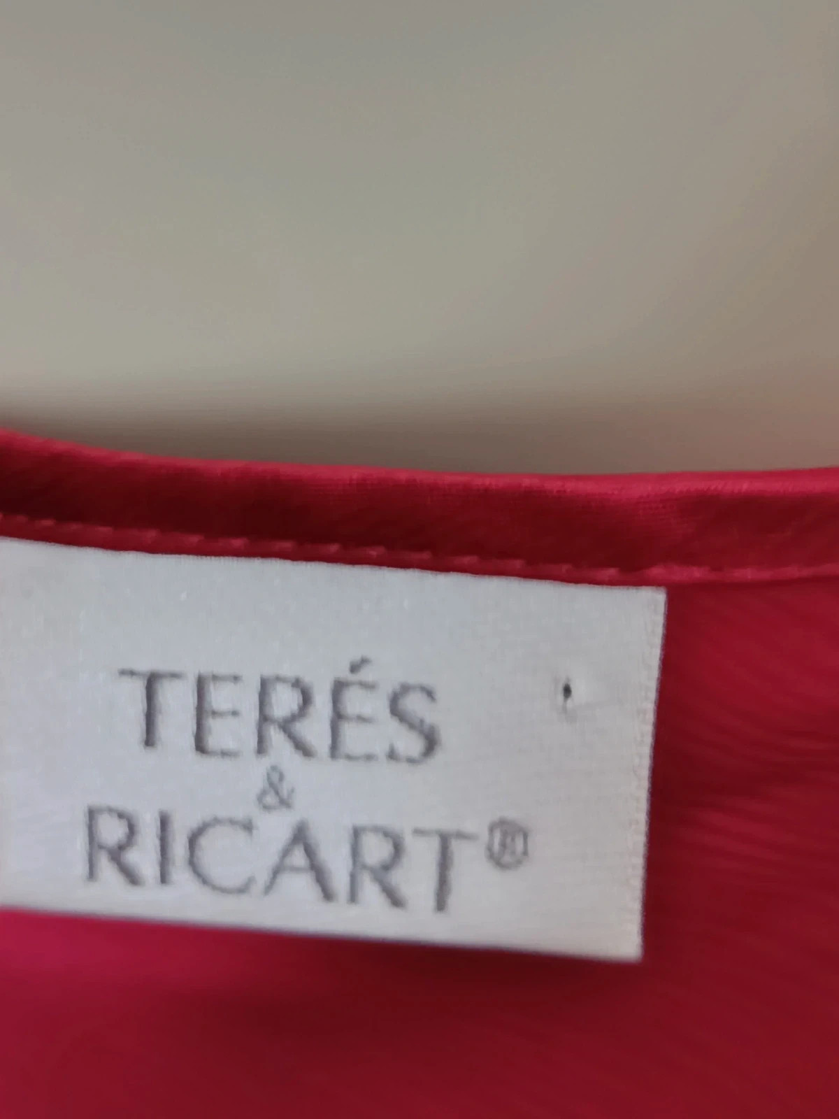 Camisón Rojo Satinado Terés & Ricart🔥🔥 – Terés&Ricart – taille S / 36 / 8 3