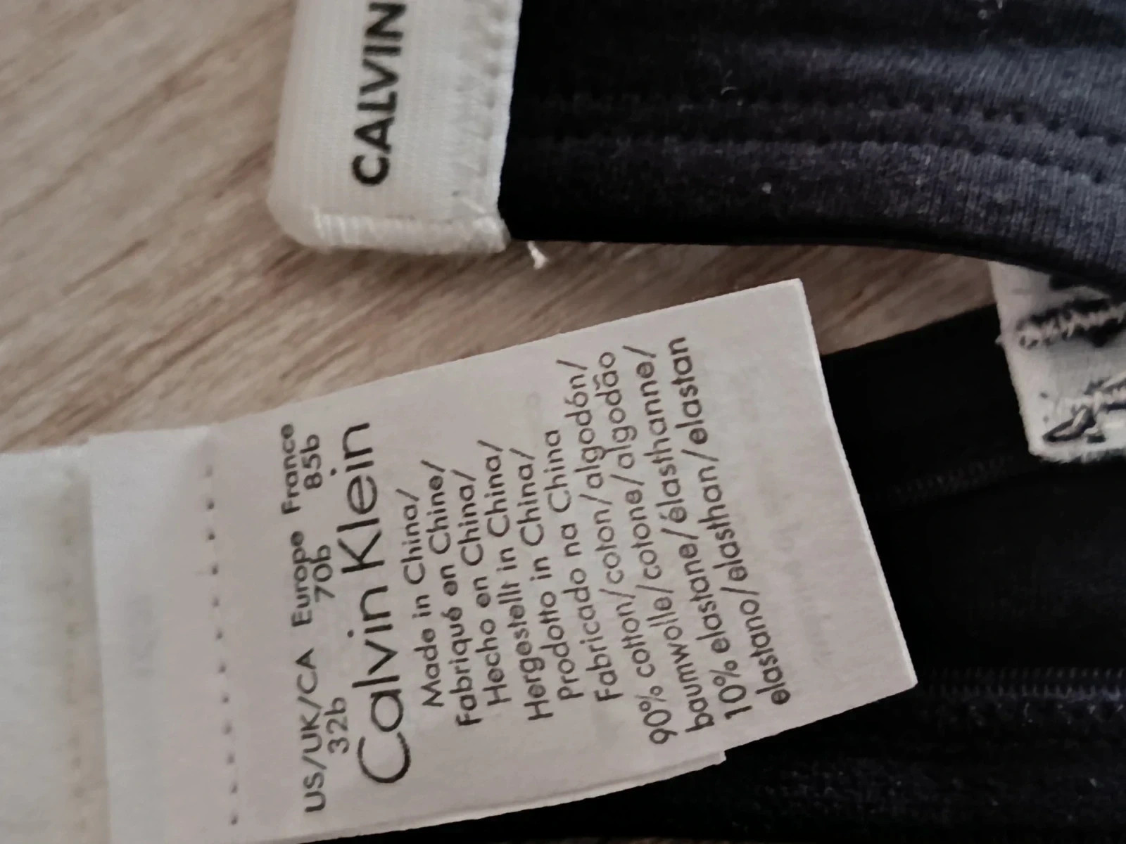 Sujetador Calvin Klein 365 Cotton Stretch Negro/Blanco🔥🔥 – Calvin Klein – taille 85B 2