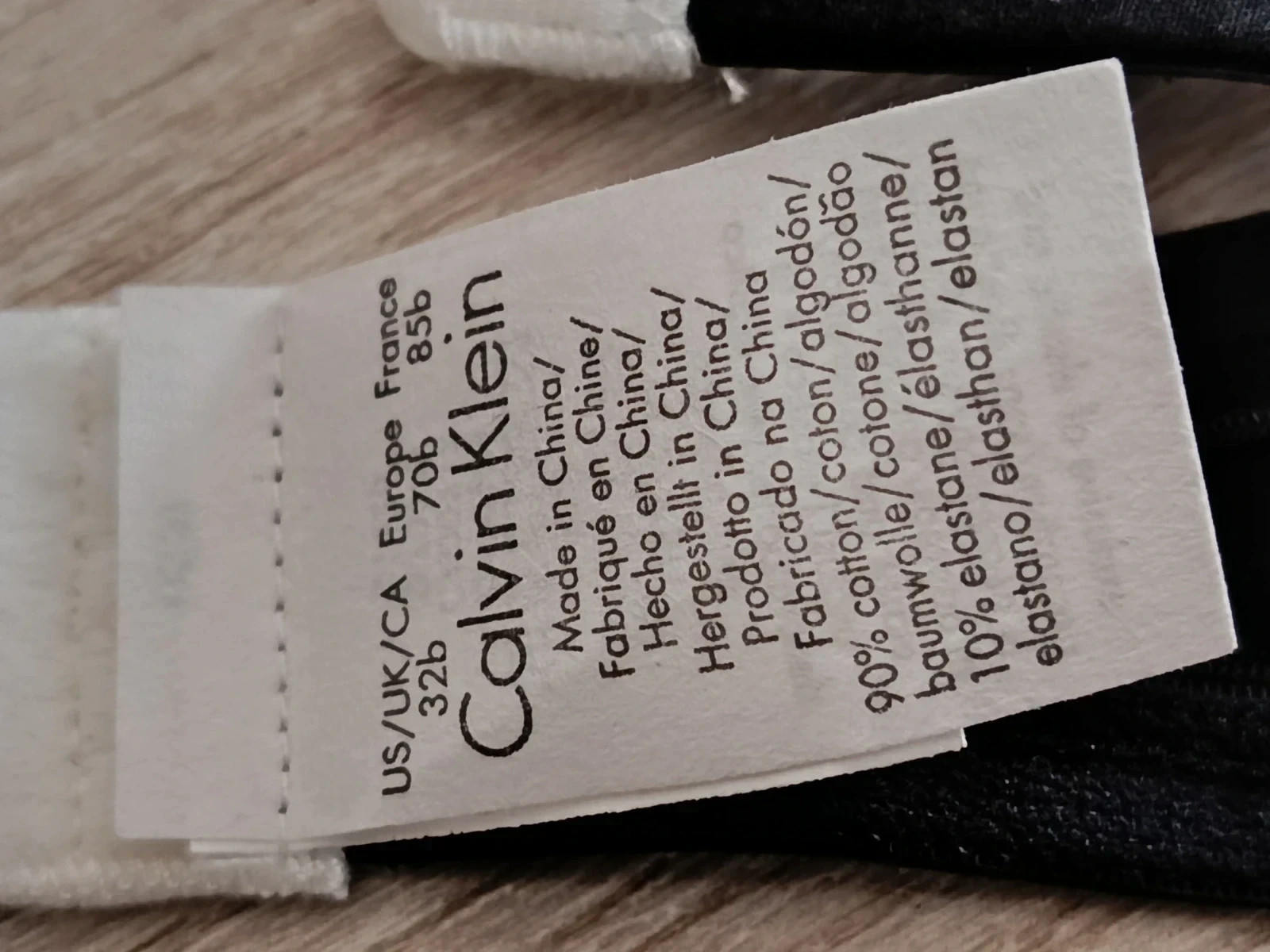 Sujetador Calvin Klein 365 Cotton Stretch Negro/Blanco🔥🔥 – Calvin Klein – taille 85B 5