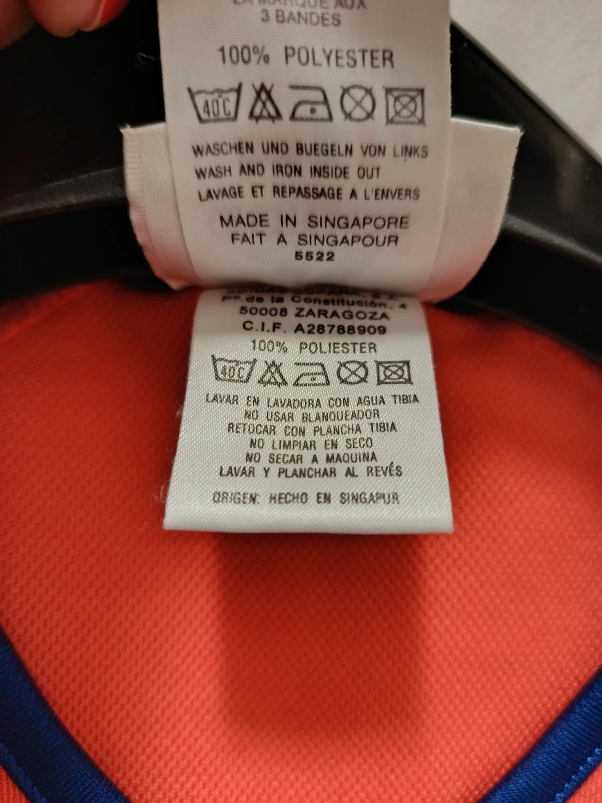 Camiseta Adidas Vintage Naranja/Azul talla M🔥🔥 – adidas – taille M / 38 / 10 3