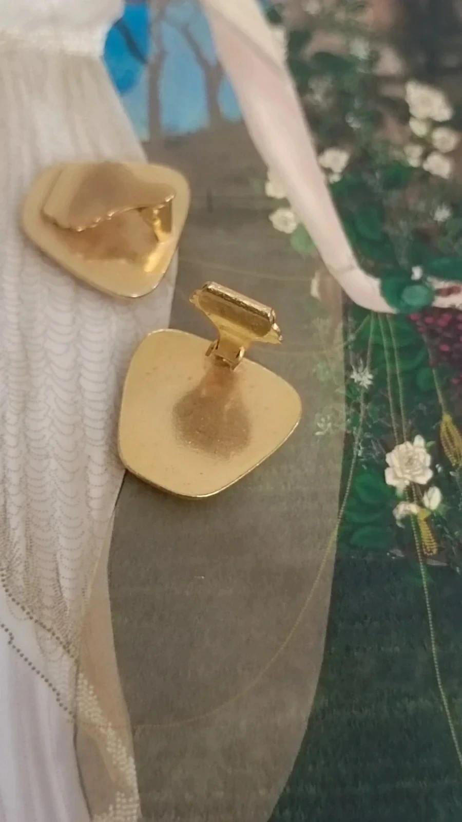 Pendientes trapezoides damasquinados 🔥🔥 – Artesania 3