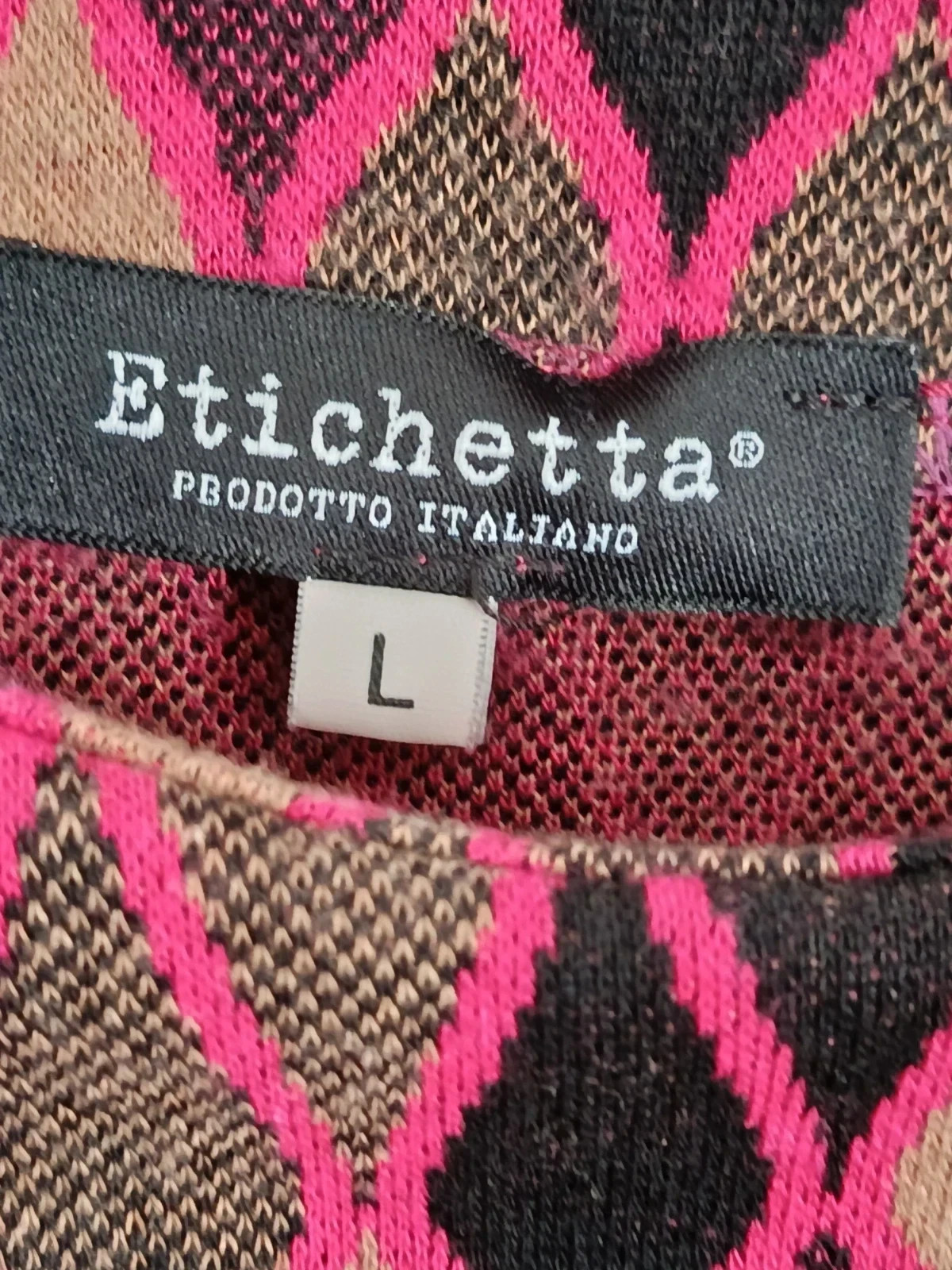 Jersey Etichetta Prodotto Italiano- Estampado Geométrico - Talla L 🔥🔥 – Etichetta – taille L / 40 / 12 5